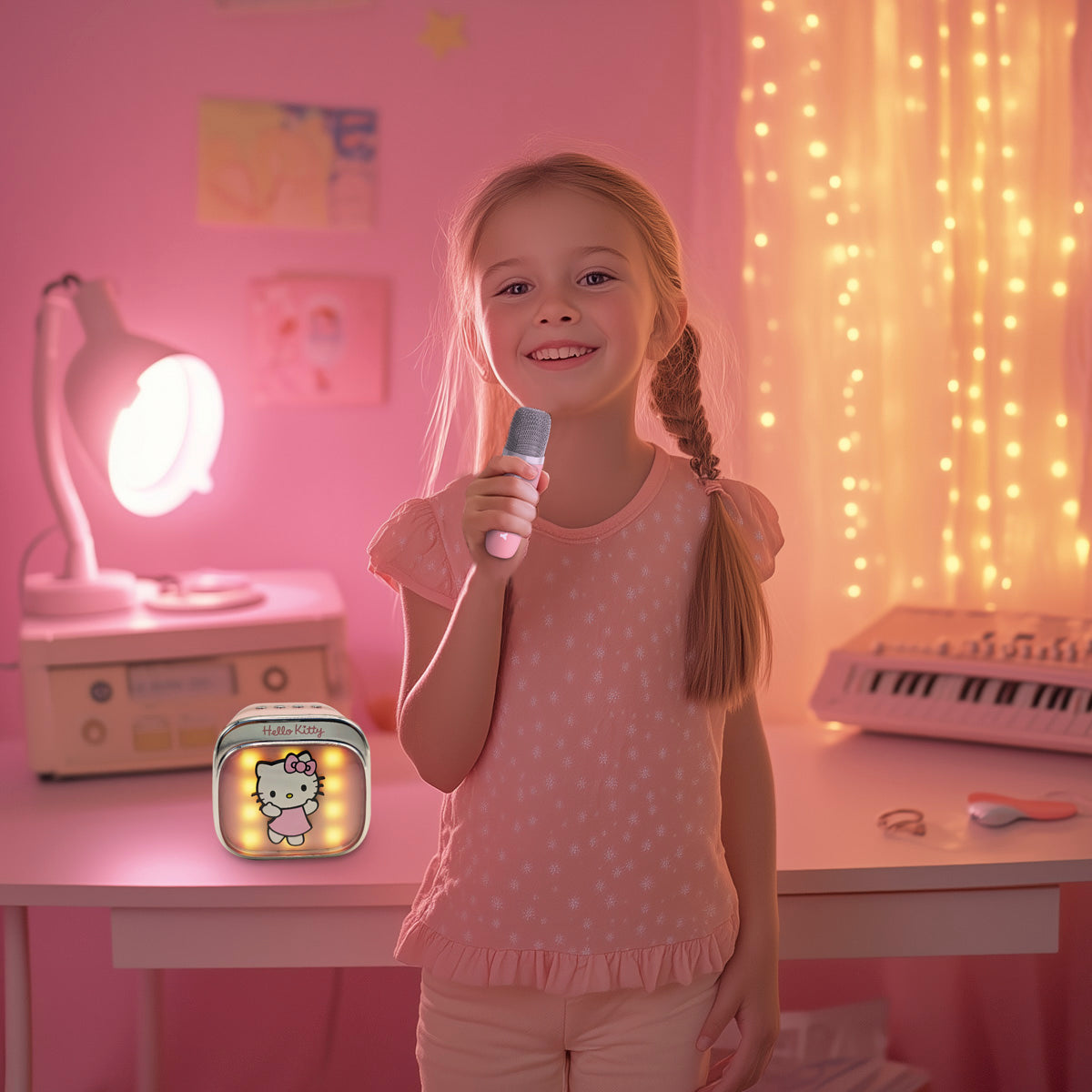 PopSing LED Wireless Karaoke speaker with microphone