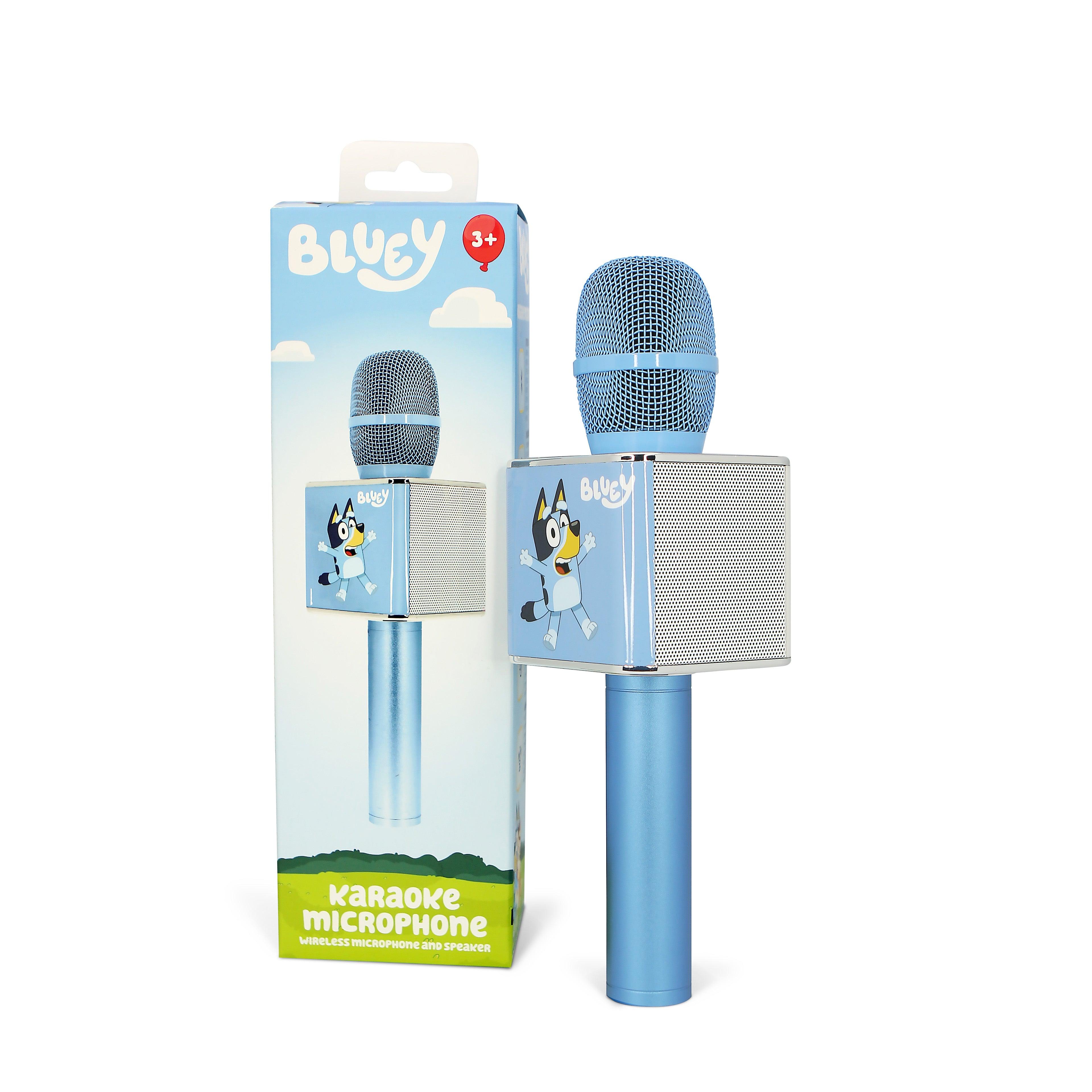 Bluey Wireless Karaoke Microphone - childrensheadphones.co.uk