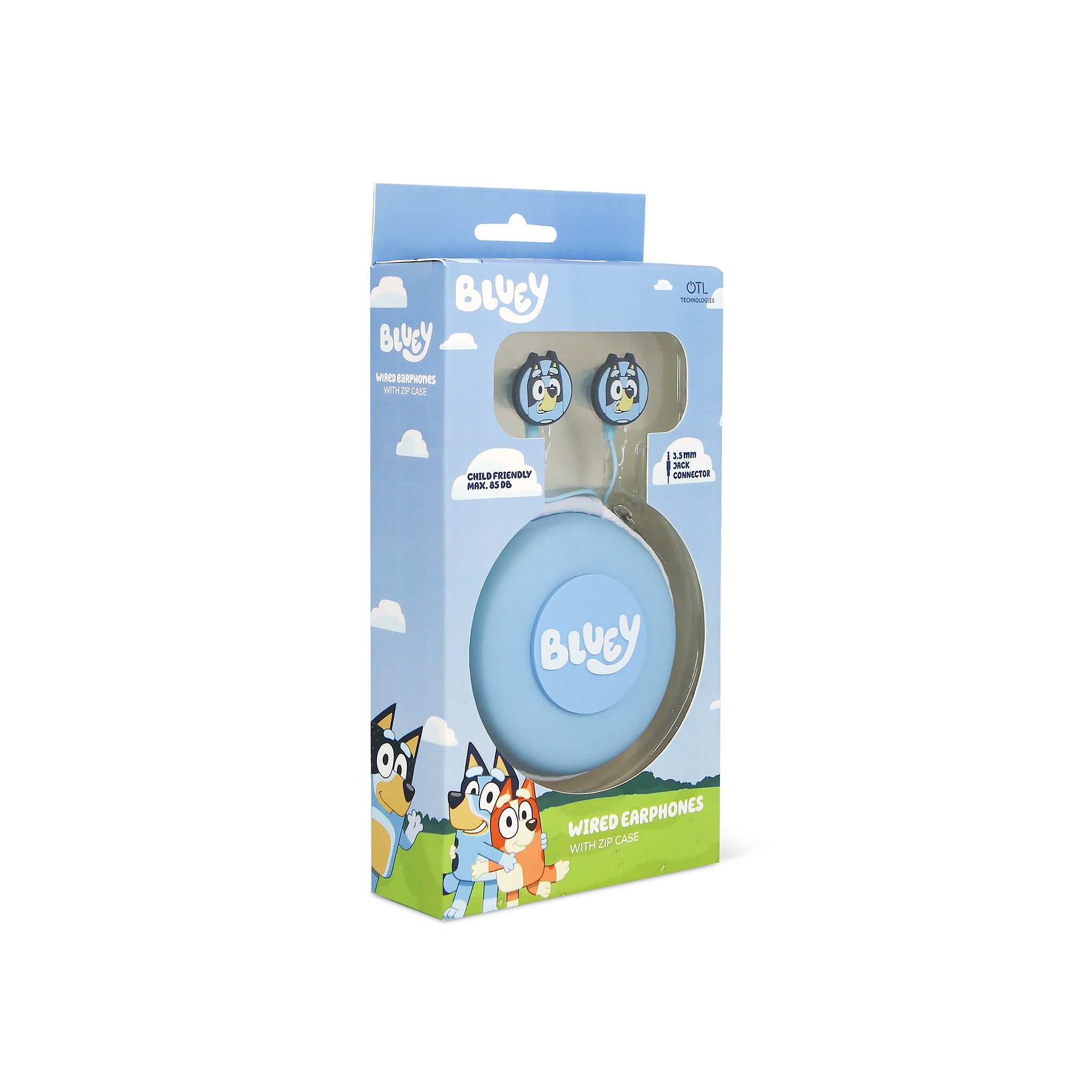 Bluey Core Character Wired Earphones with Zip Case