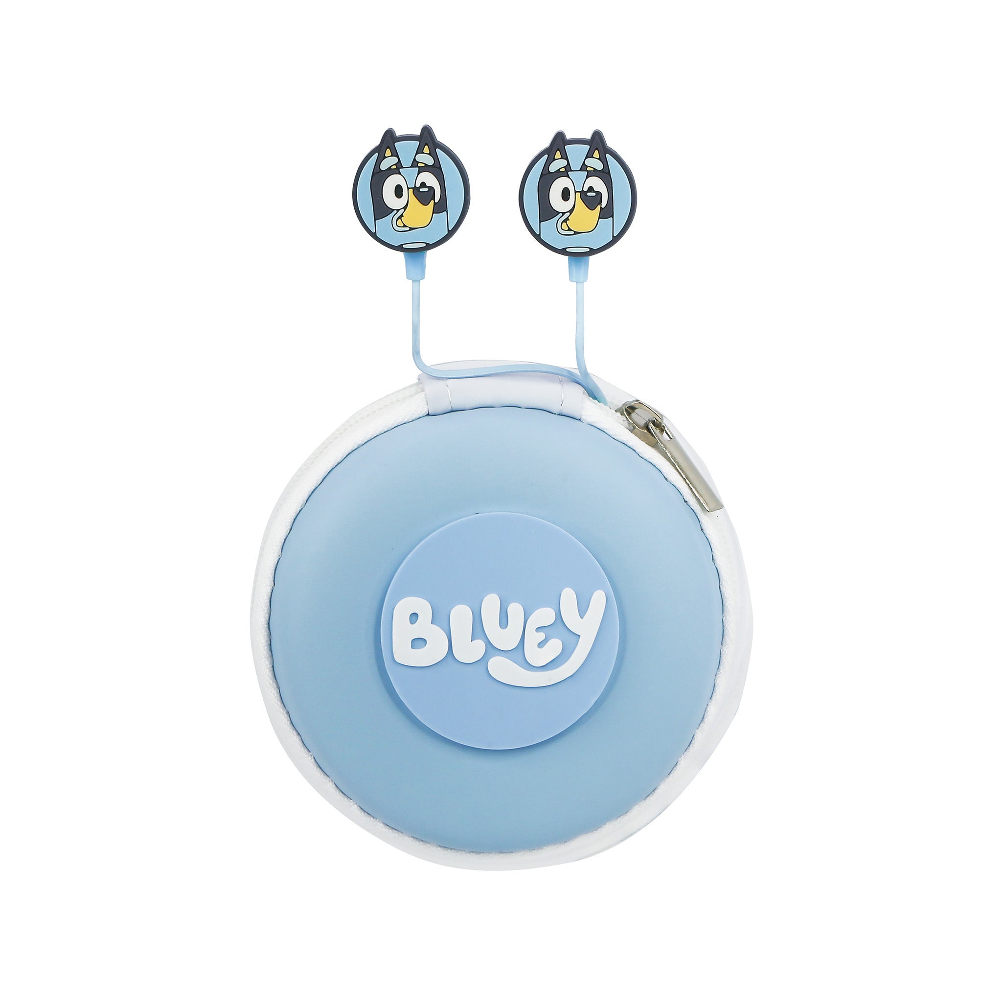 Bluey Core Character Wired Earphones with Zip Case