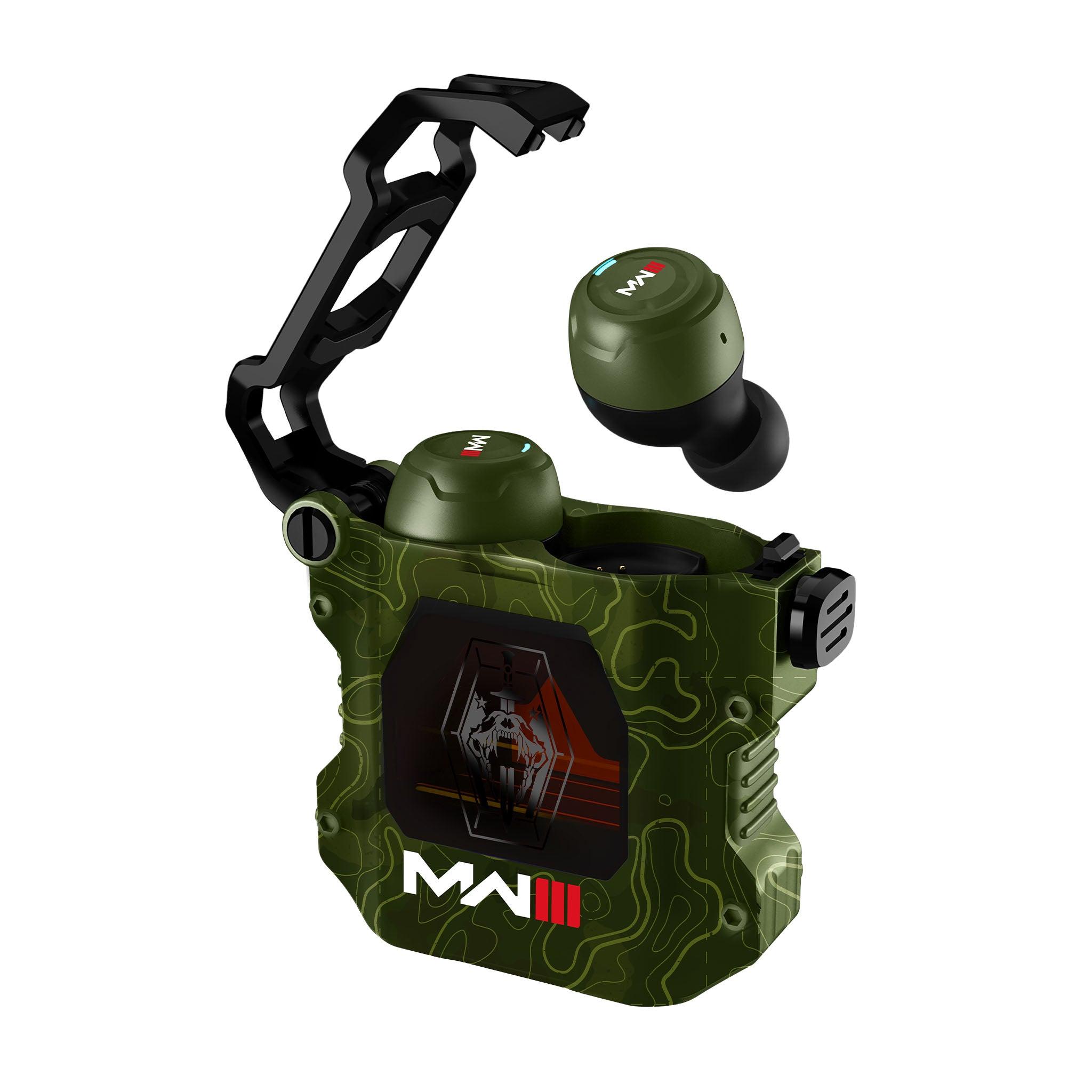 Call of Duty Modern Warfare III TWS Earphones Olive Camo - childrensheadphones.co.uk