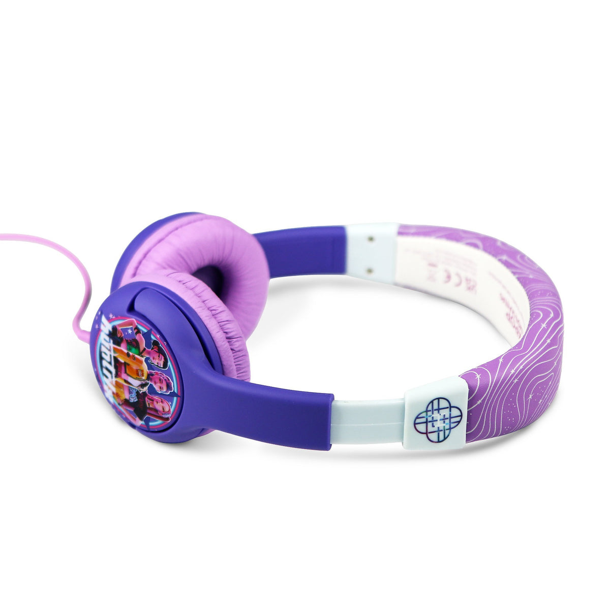 KPop Demon Hunters HUNTR/X Junior Kids Wired Headphones – Purple