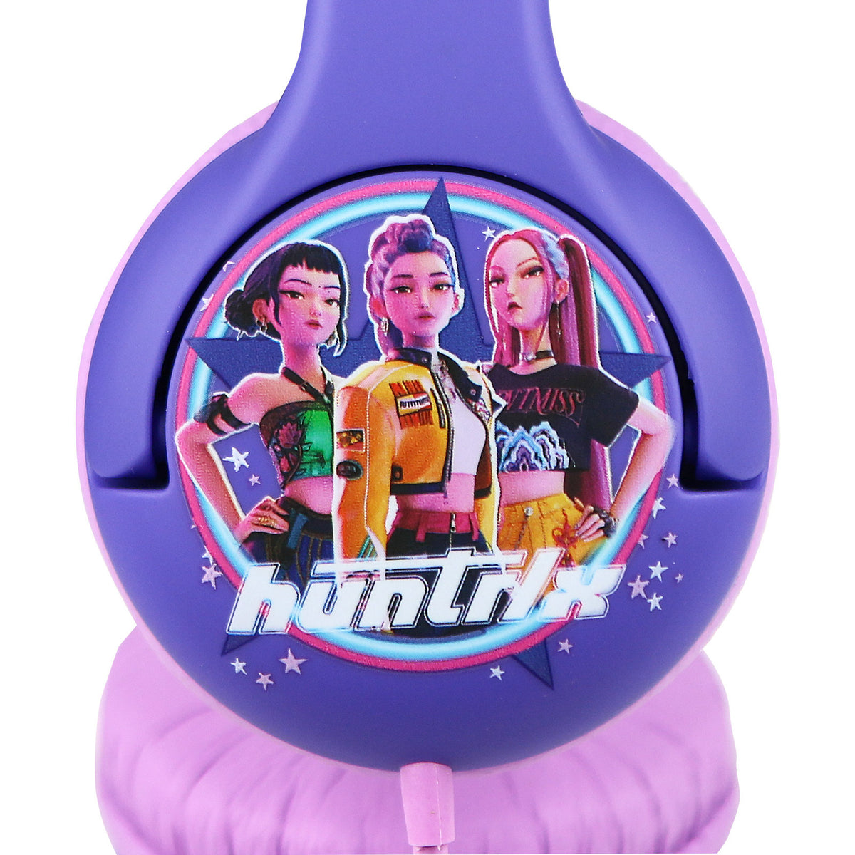 KPop Demon Hunters HUNTR/X Junior Kids Wired Headphones – Purple