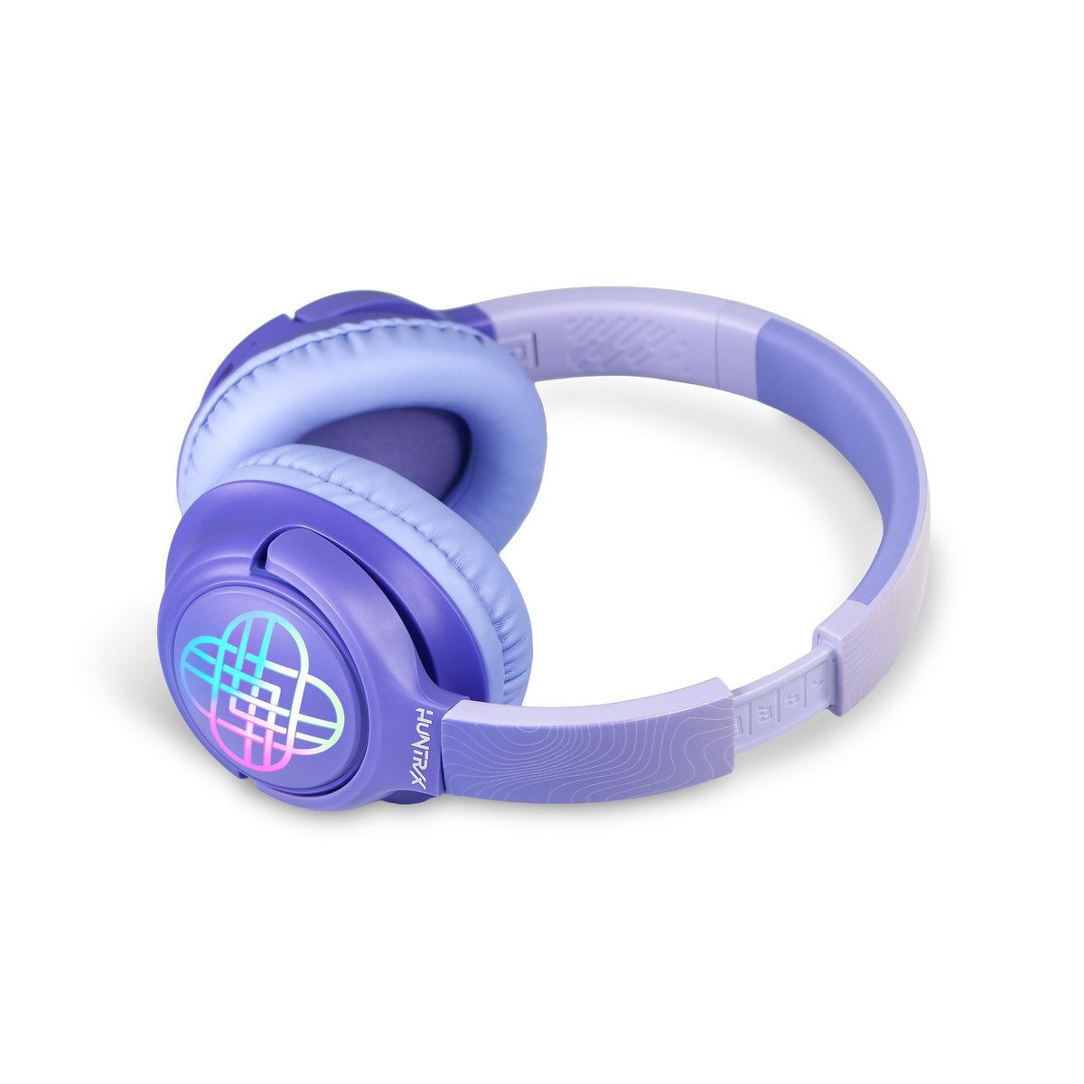 KPop Demon Hunters HUNTR/X LED Light-Up Wireless Bluetooth Headphones – Lilac