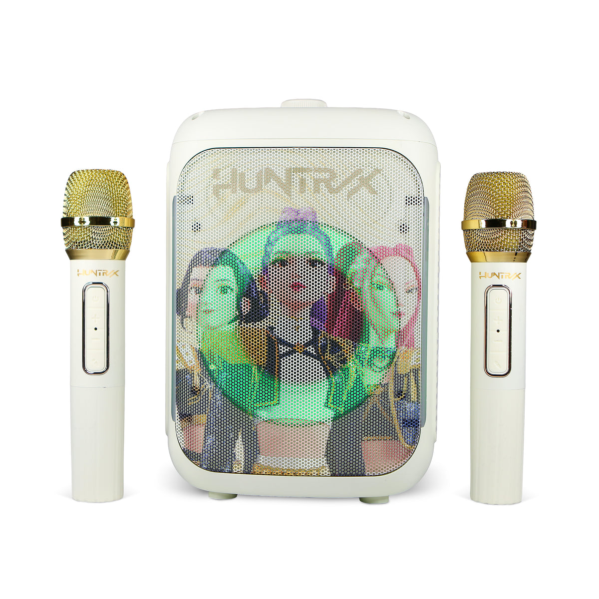 KPop Demon Hunters Huntr/X Golden PopSing Party Karaoke Set with 2 Wireless Microphones