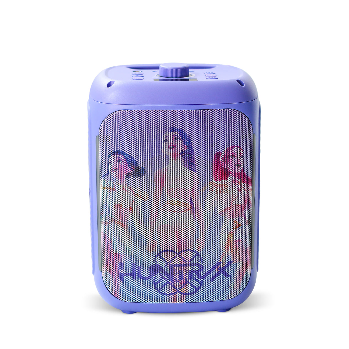 KPop Demon Hunters HUNTR/X PopSing Party Karaoke Set with 2 Wireless Microphones – Purple