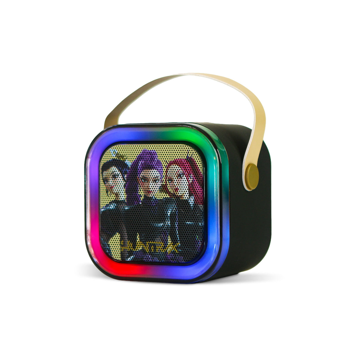 KPop Demon Hunters HUNTR/X LED Wireless Karaoke Speaker Set with 1 Microphone – Black
