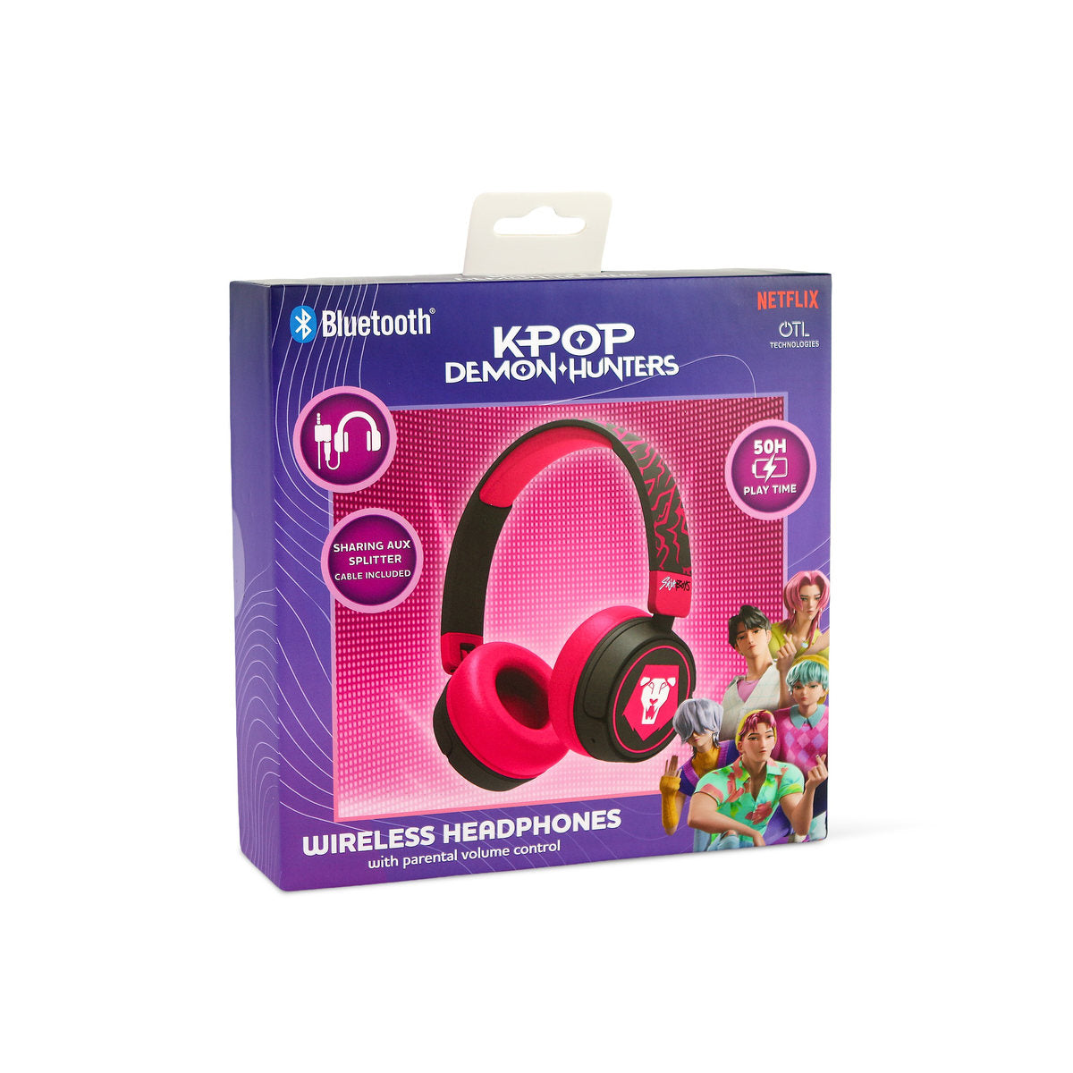 K-Pop Demon Hunters Saja Boys Kids Wireless Headphones