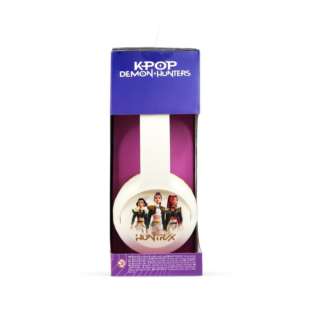 KPop Demon Hunters HUNTR/X Core Kids Wireless Bluetooth Headphones – Cream