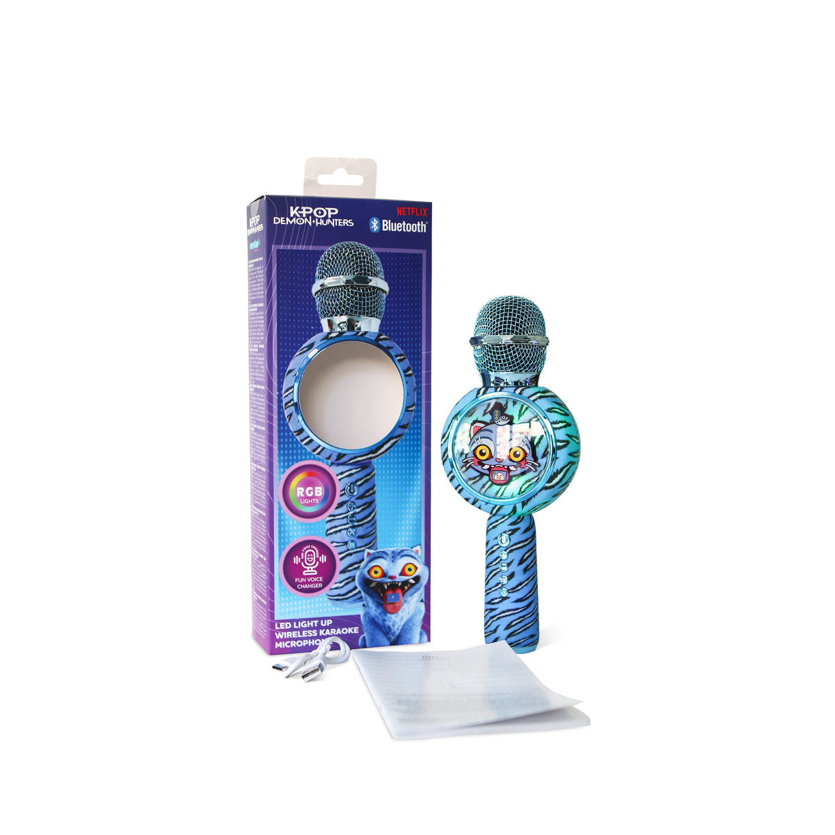 K-Pop Demon Hunters Derpy PopSing LED Light Up Wireless Karaoke Microphone