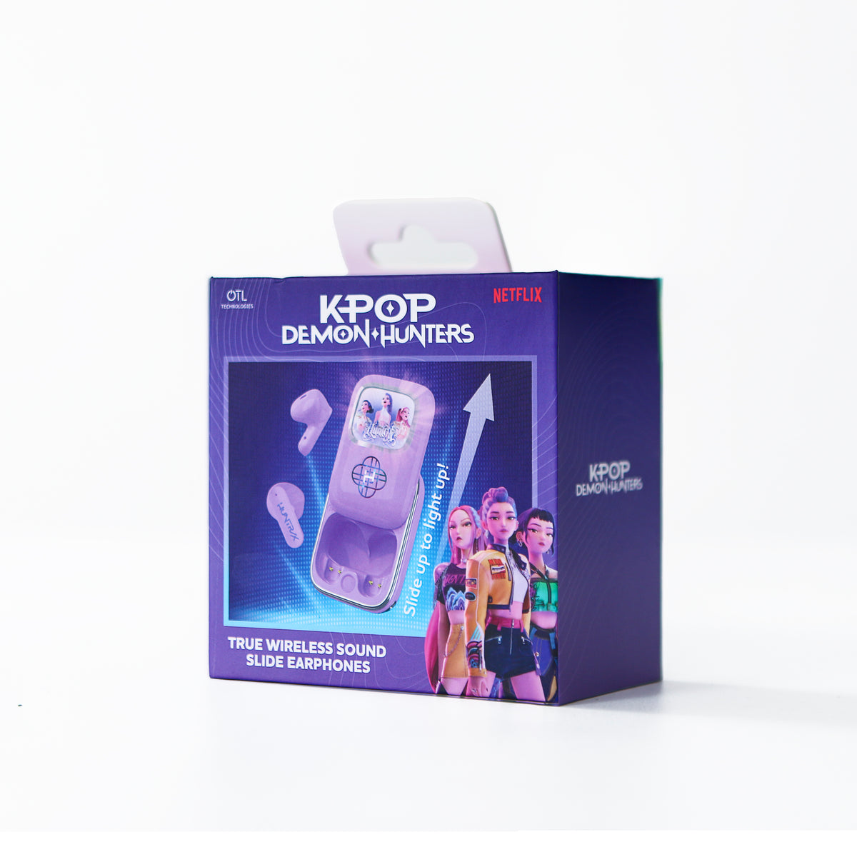 KPop Demon Hunters HUNTR/X Slide TWS Wireless Earphones – Purple