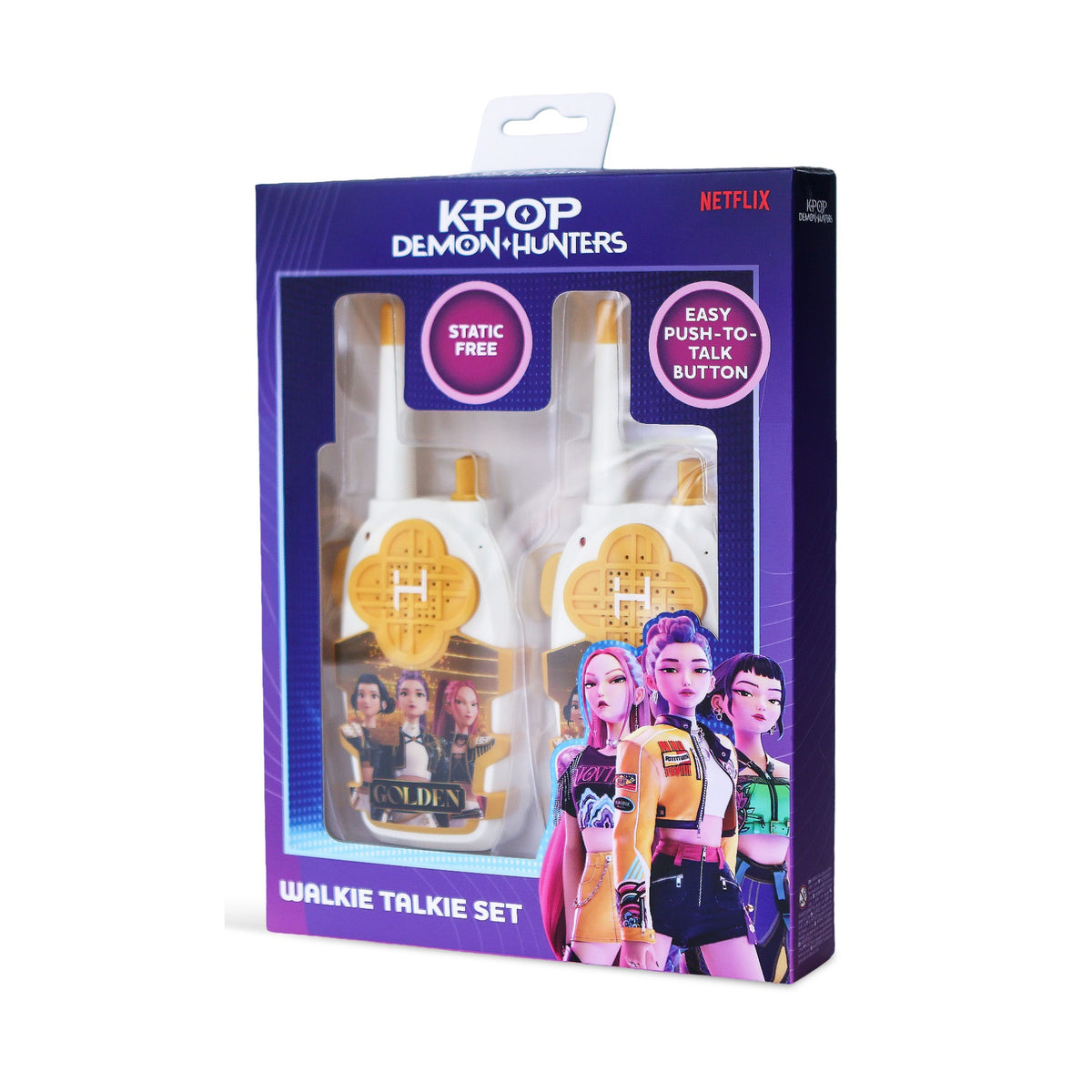 KPop Demon Hunters Golden Cream & Gold Walkie Talkie Set