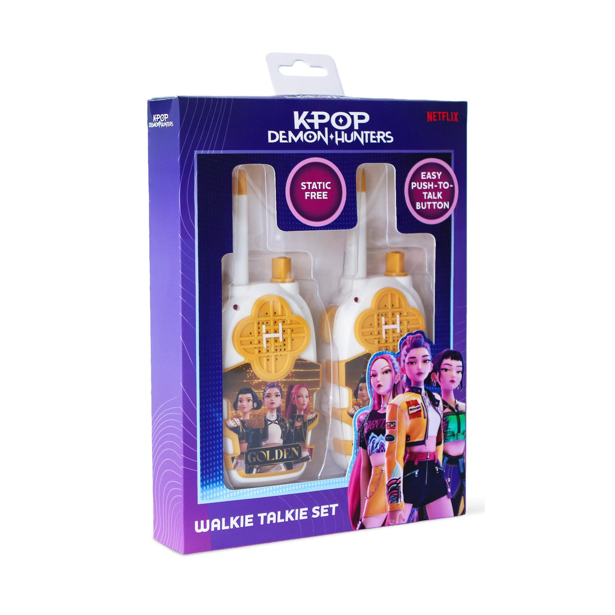 KPop Demon Hunters Golden Cream & Gold Walkie Talkie Set