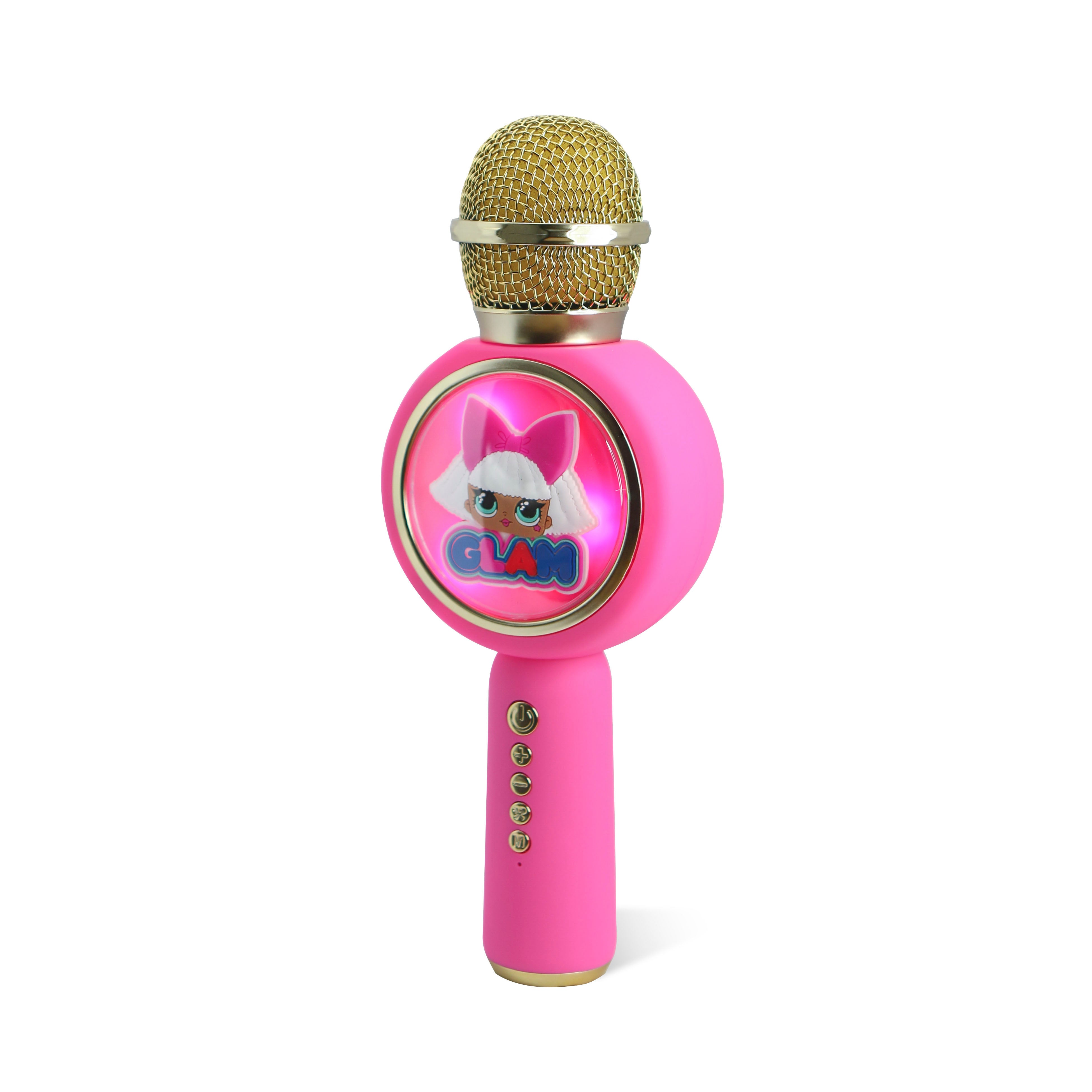 LOL Surprise! GLAM! PopSing LED Light Up Wireless Karaoke Microphone