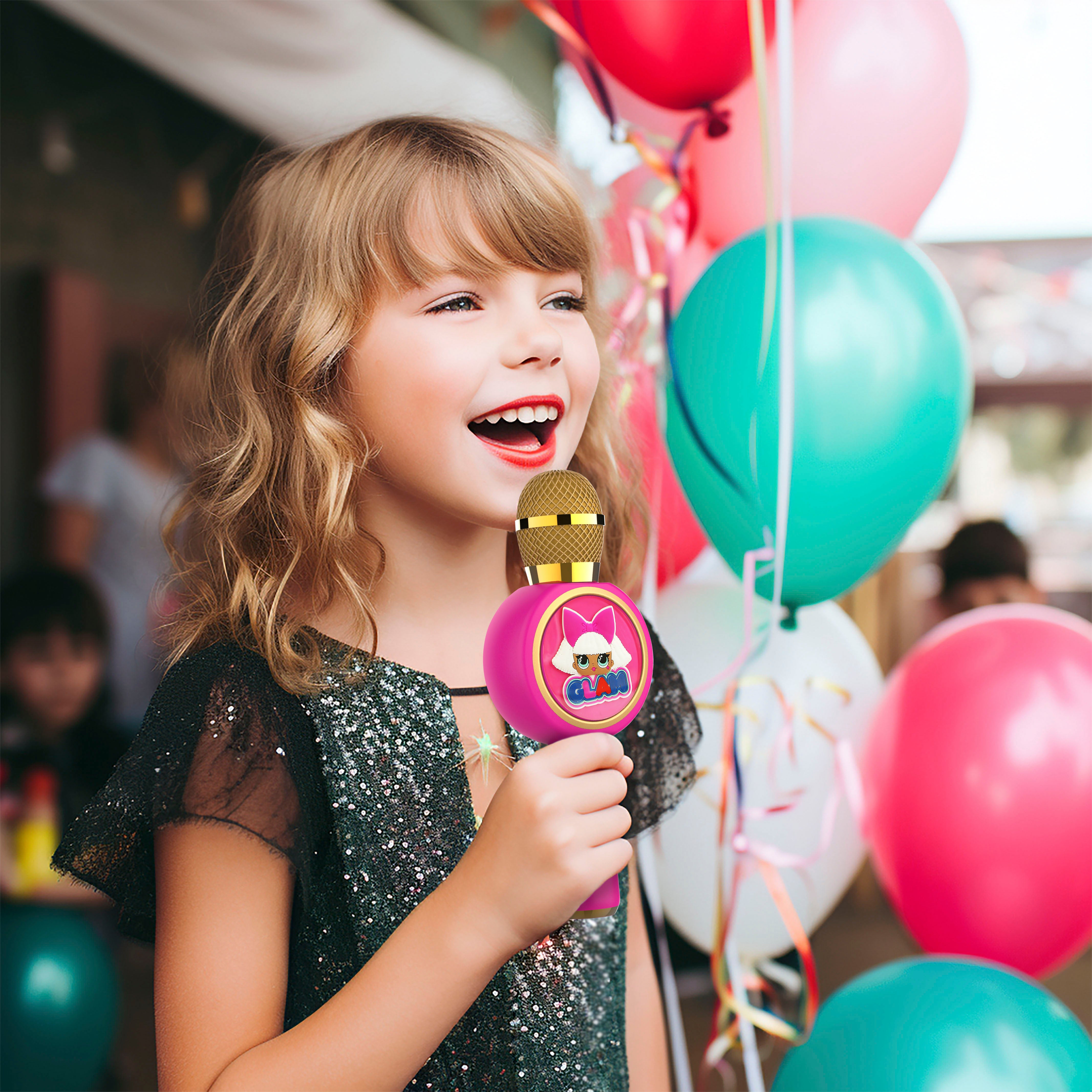 LOL Surprise! GLAM! PopSing LED Light Up Wireless Karaoke Microphone