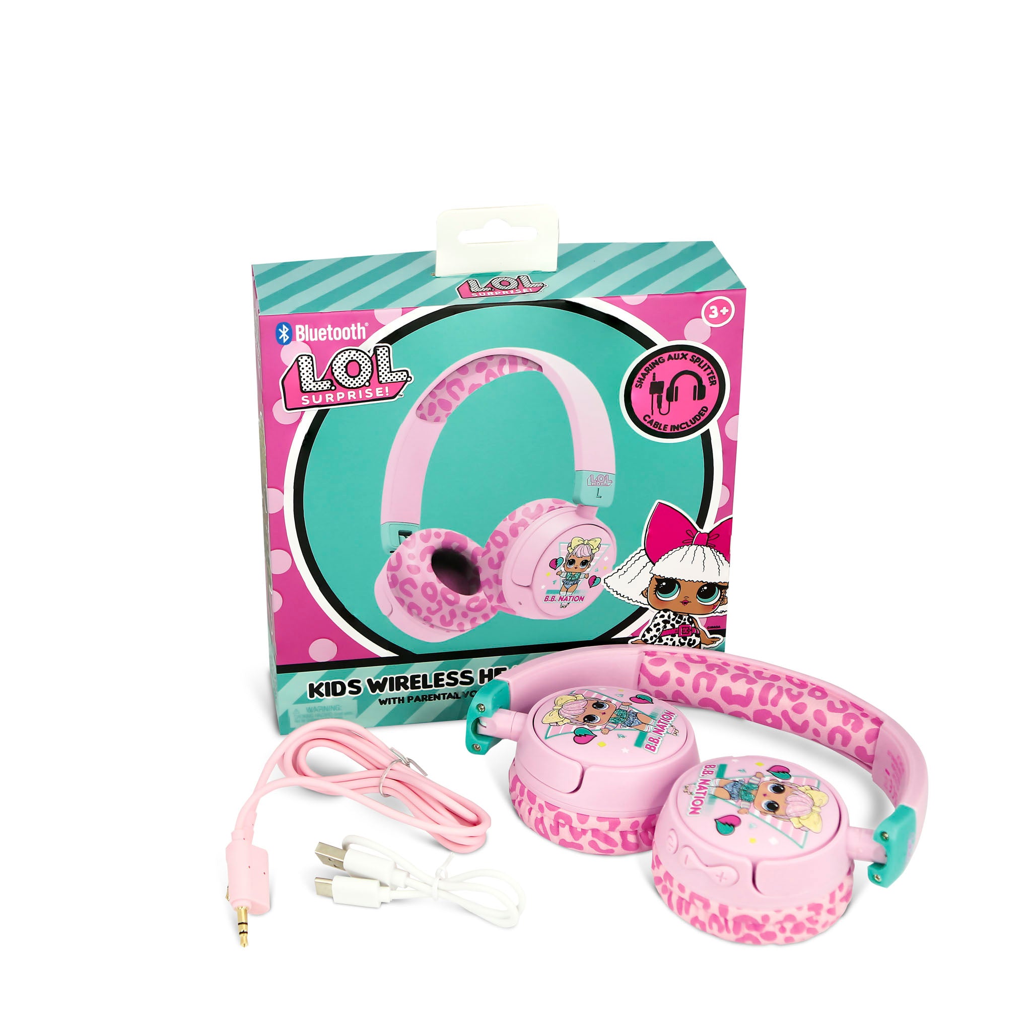 LOL Surprise! B.B. Nation Kids Wireless Headphones
