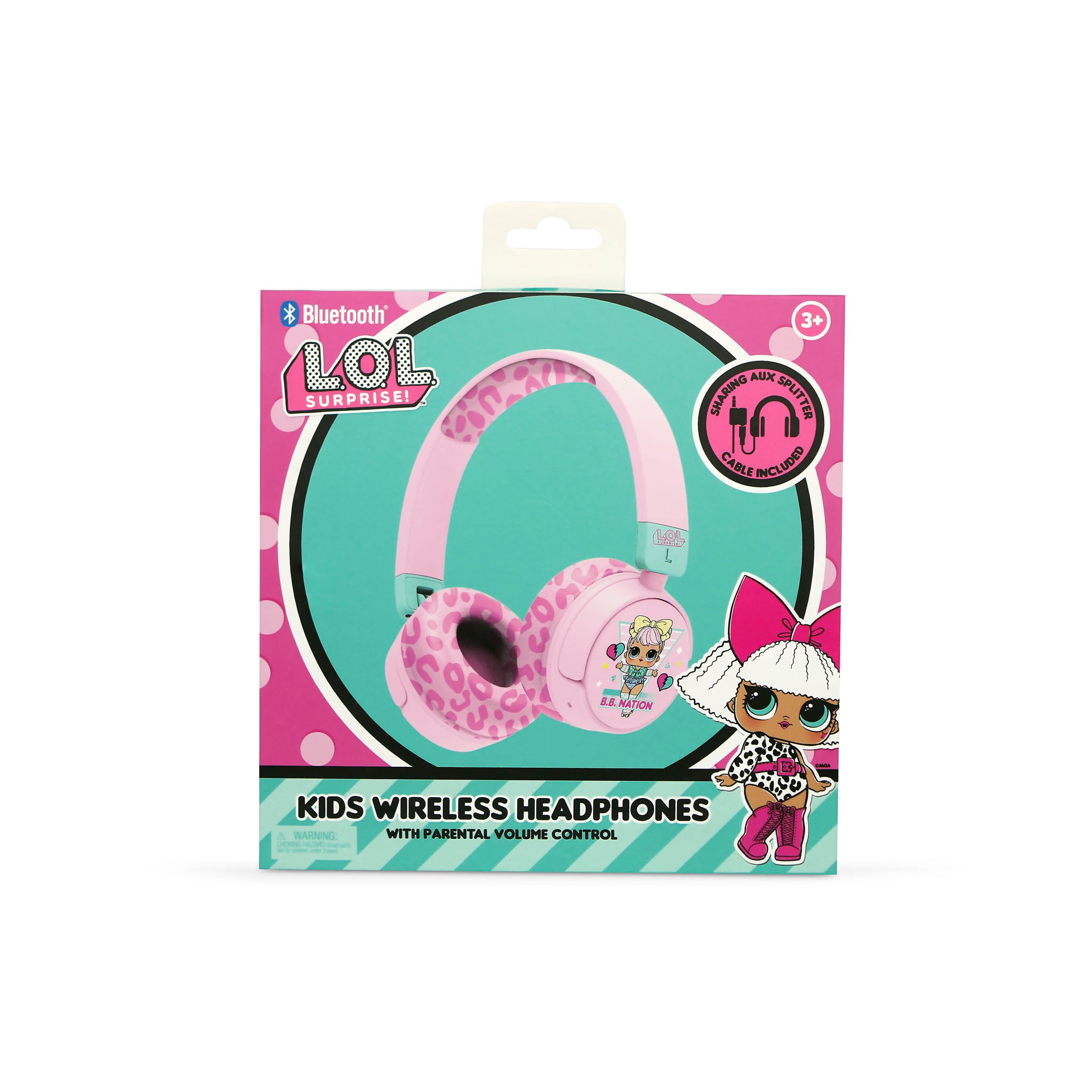 LOL Surprise! B.B. Nation Kids Wireless Headphones