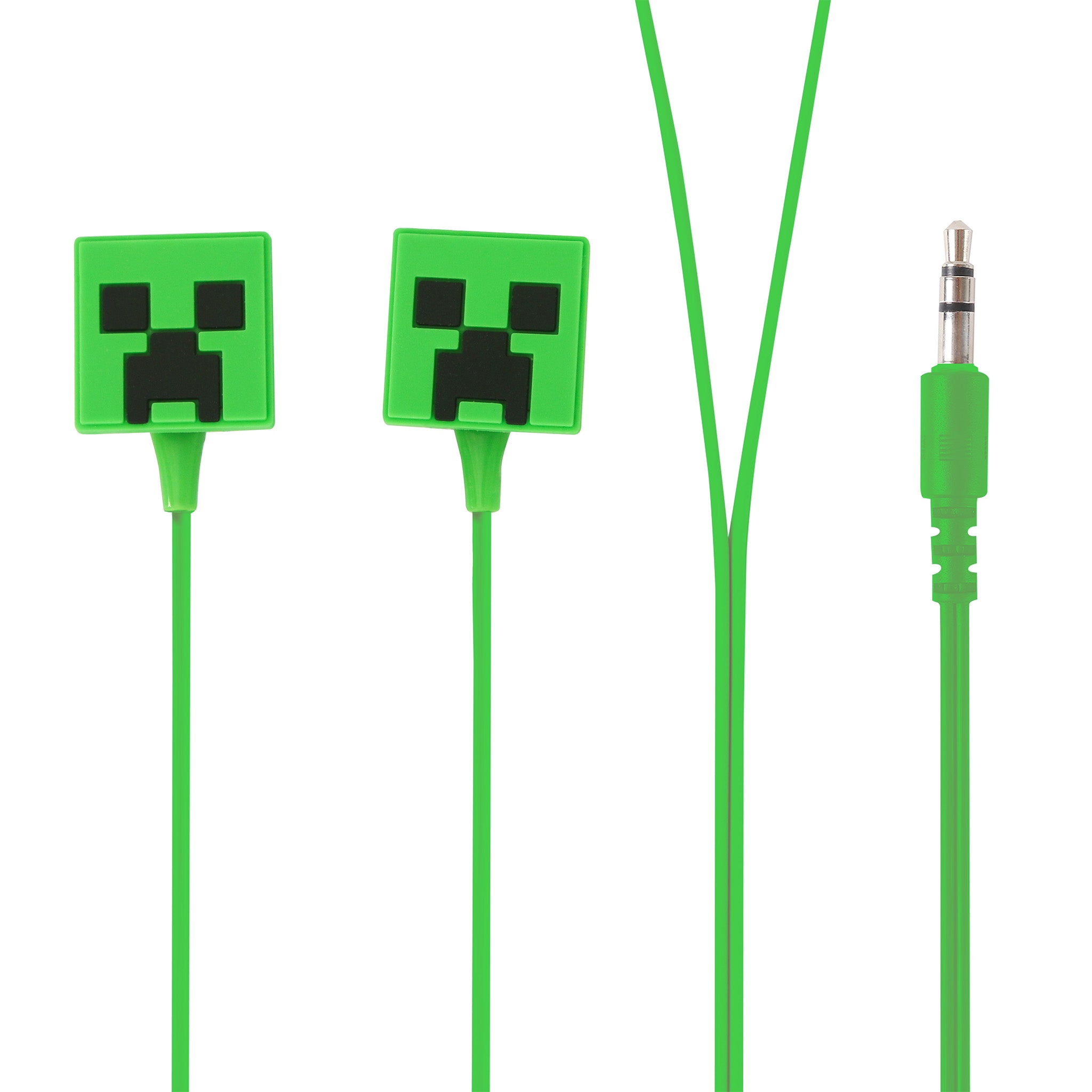 Minecraft Creeper Core Character Wired Earphones with Zip Case
