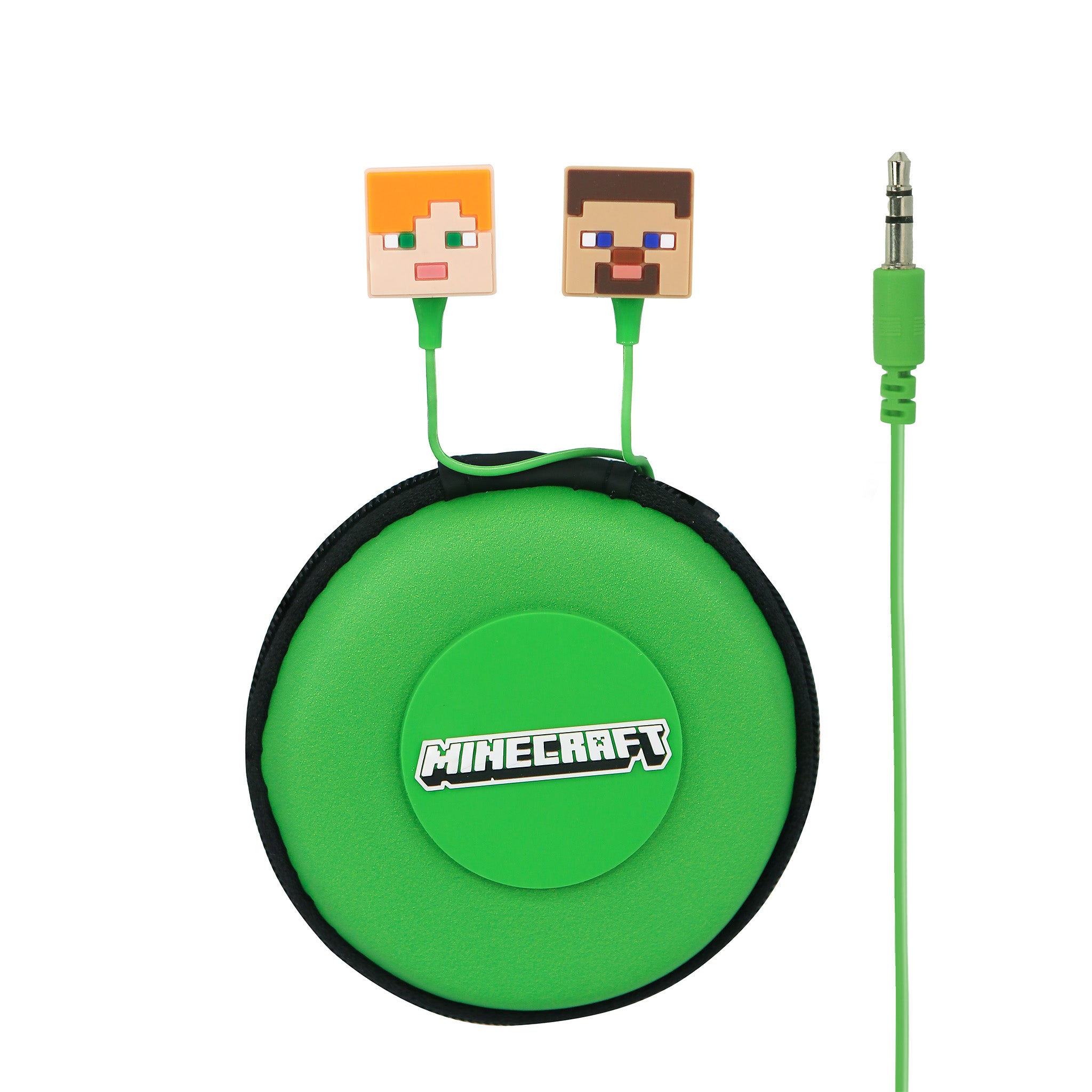 Minecraft Core Character Wired Earphones with Zip Case