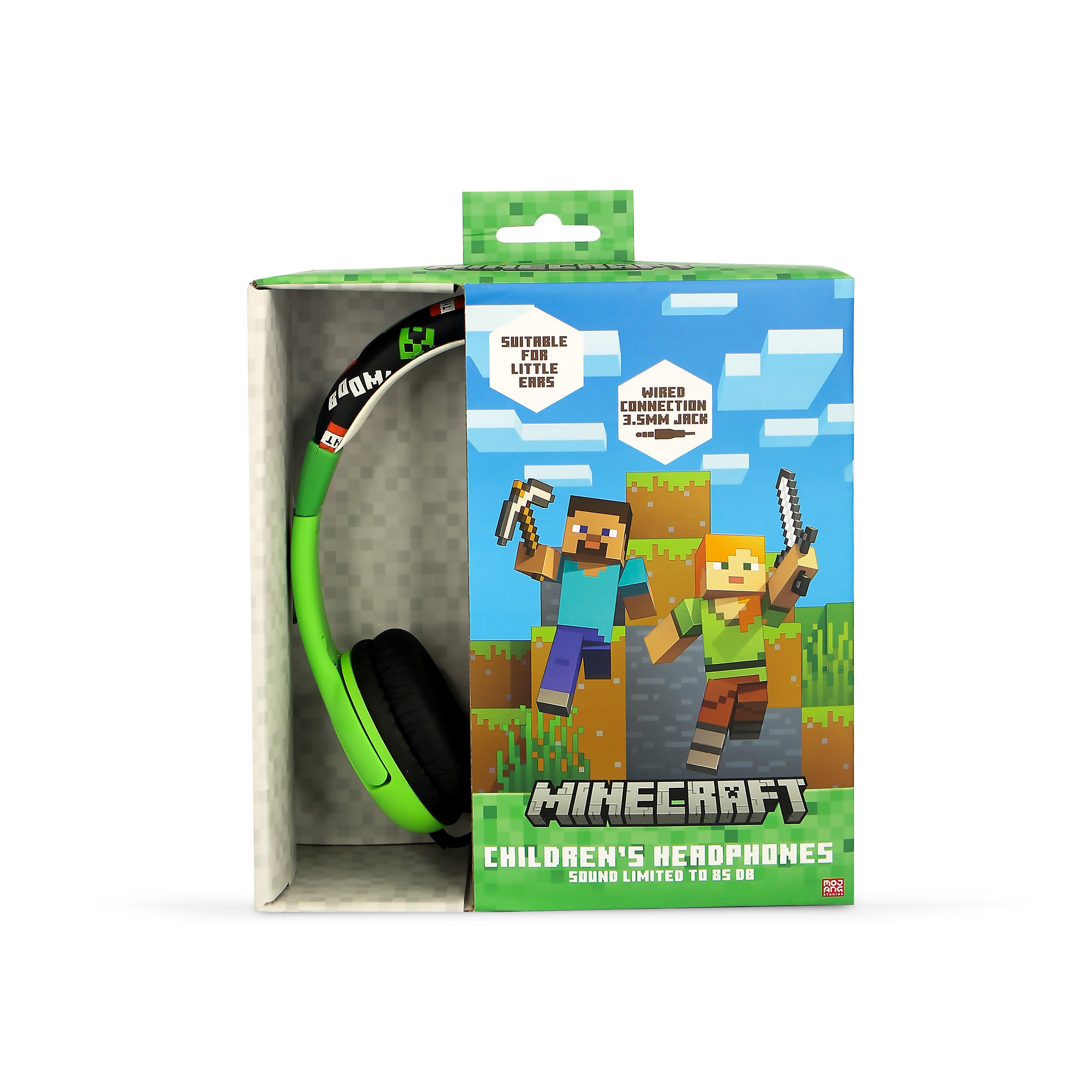 Minecraft Creeper Kids Wired Headphones