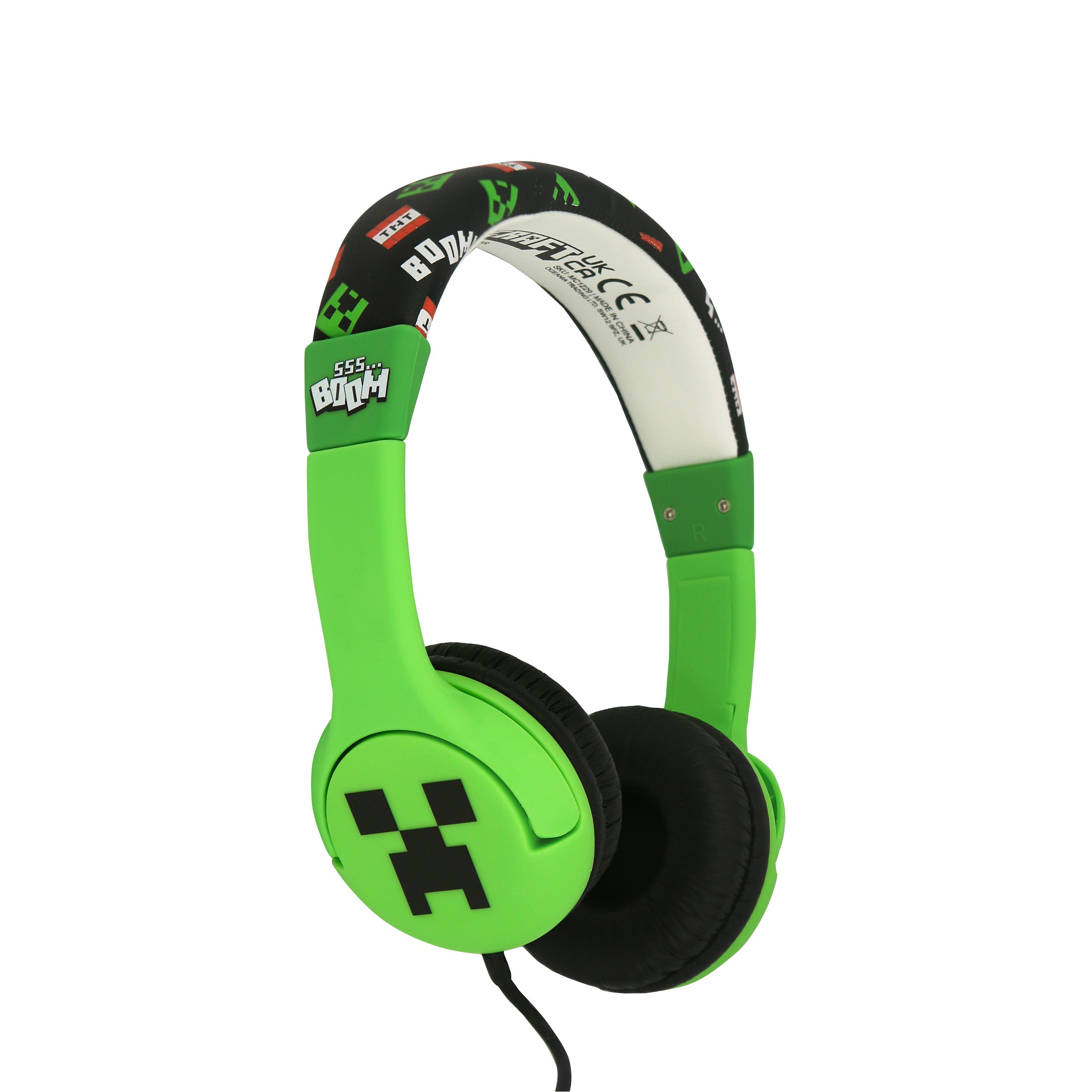 Minecraft Creeper Kids Wired Headphones