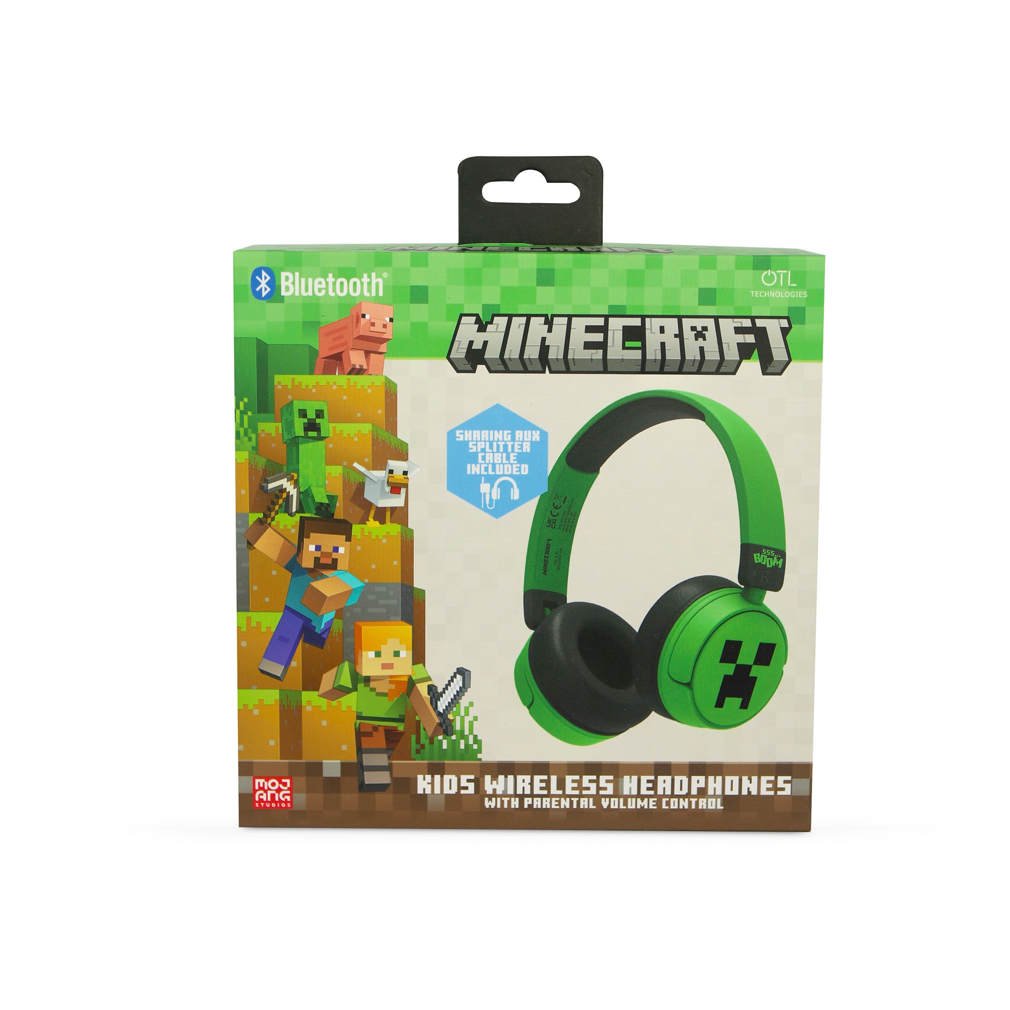 Minecraft Creeper Kids Wireless Headphones