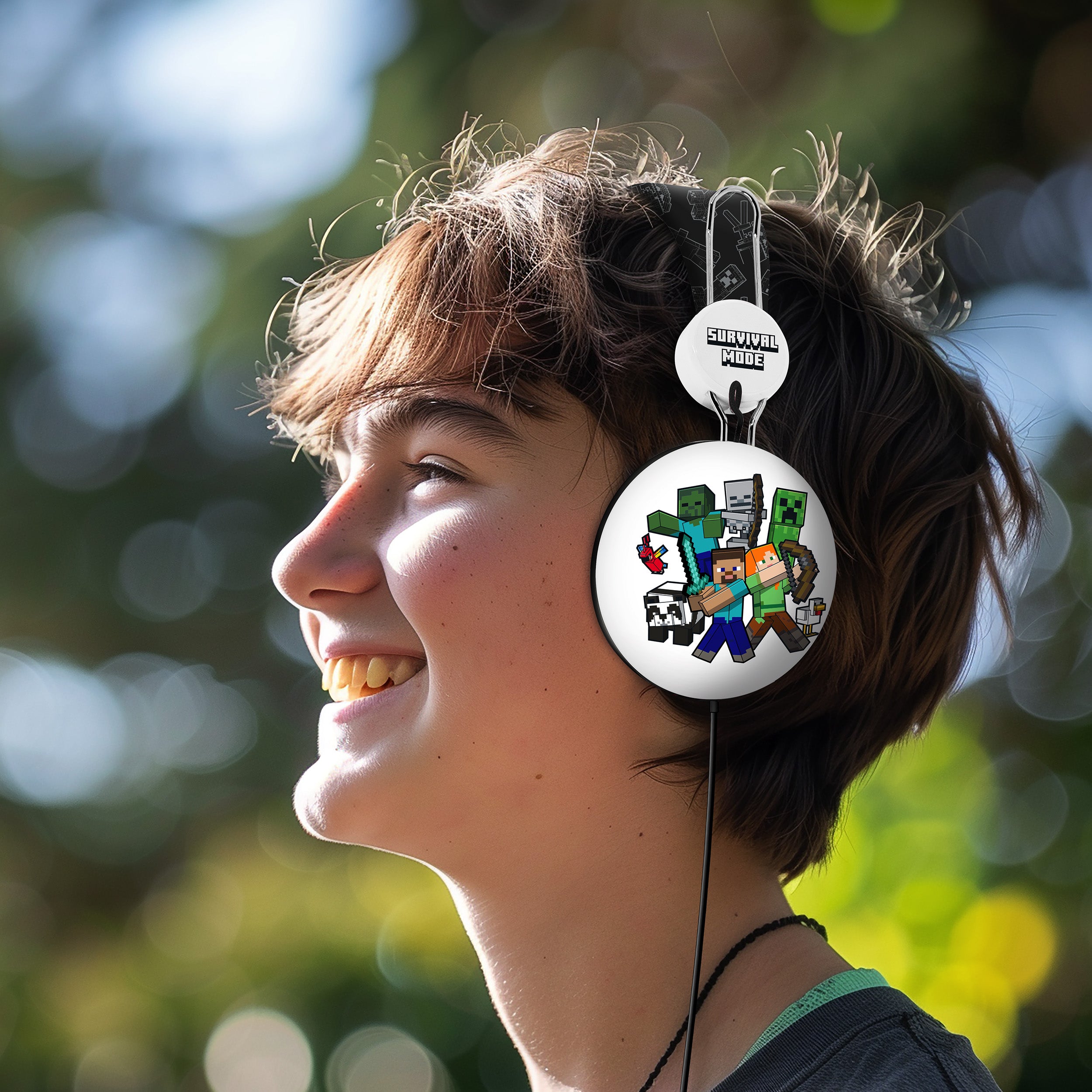 Minecraft Teen Wired Headphones
