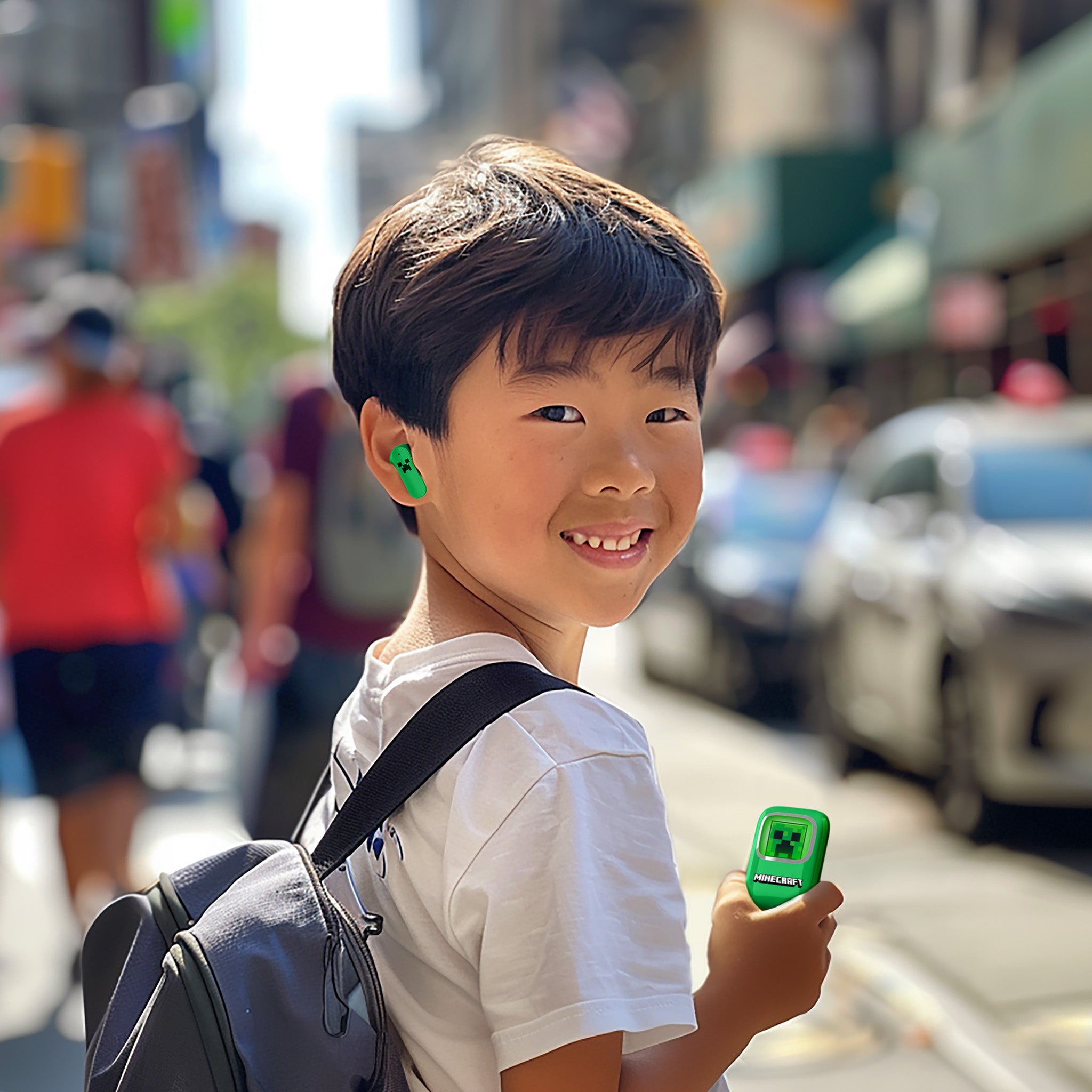 Minecraft Creeper TWS Slide Earphones