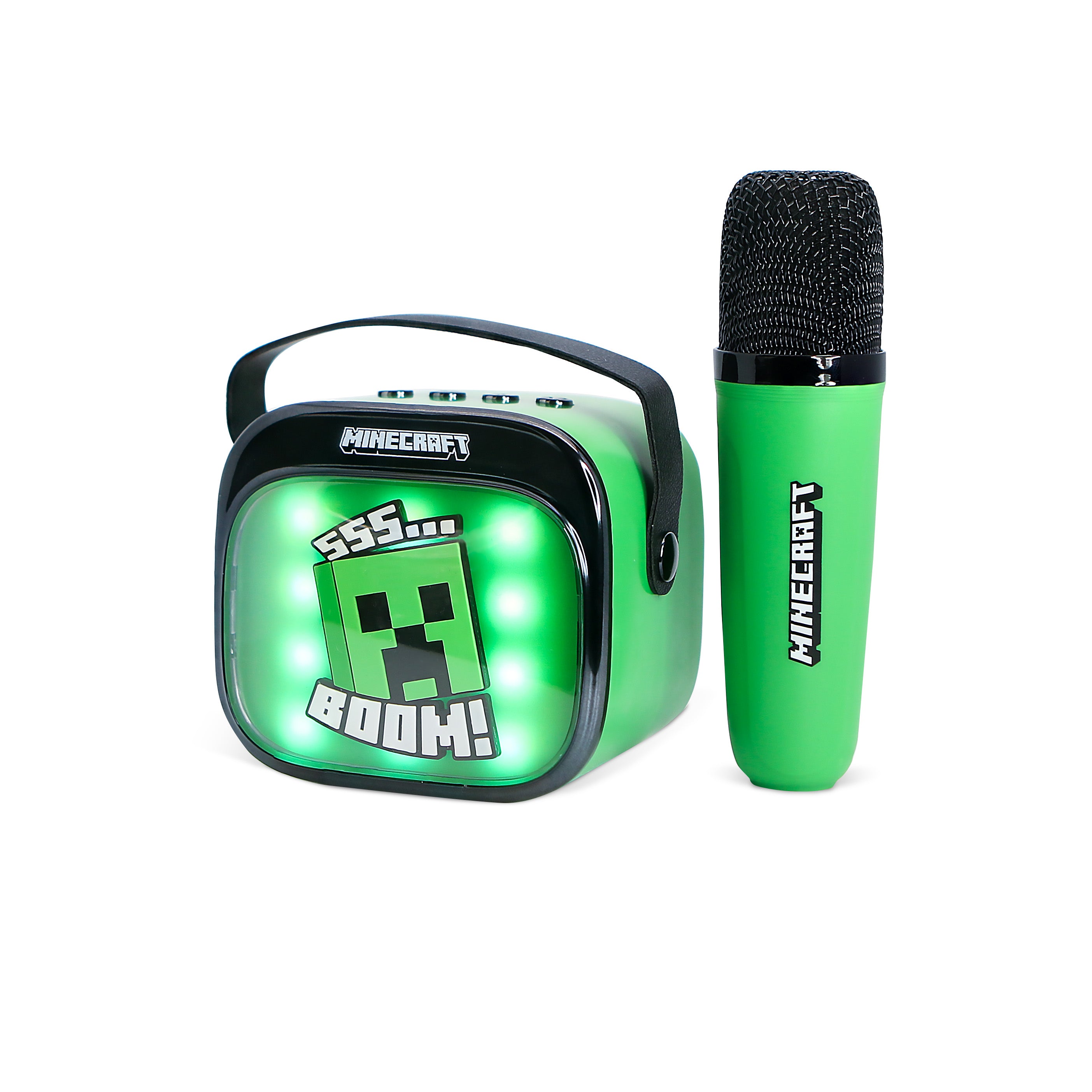 Minecraft PopSing LED Light-Up Wireless Karaoke Speaker & Microphone