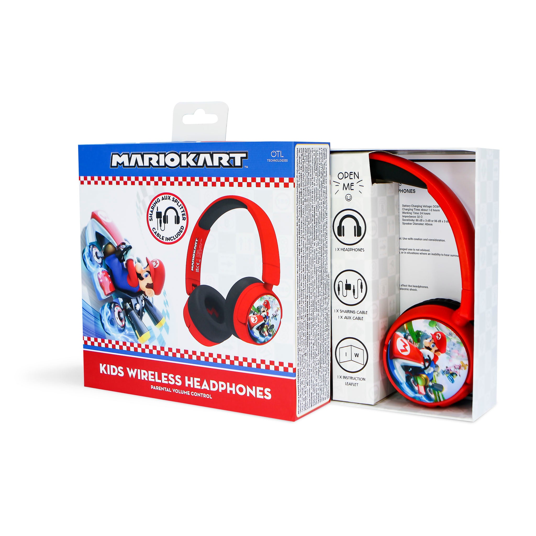 Mariokart Kids Wireless Headphones