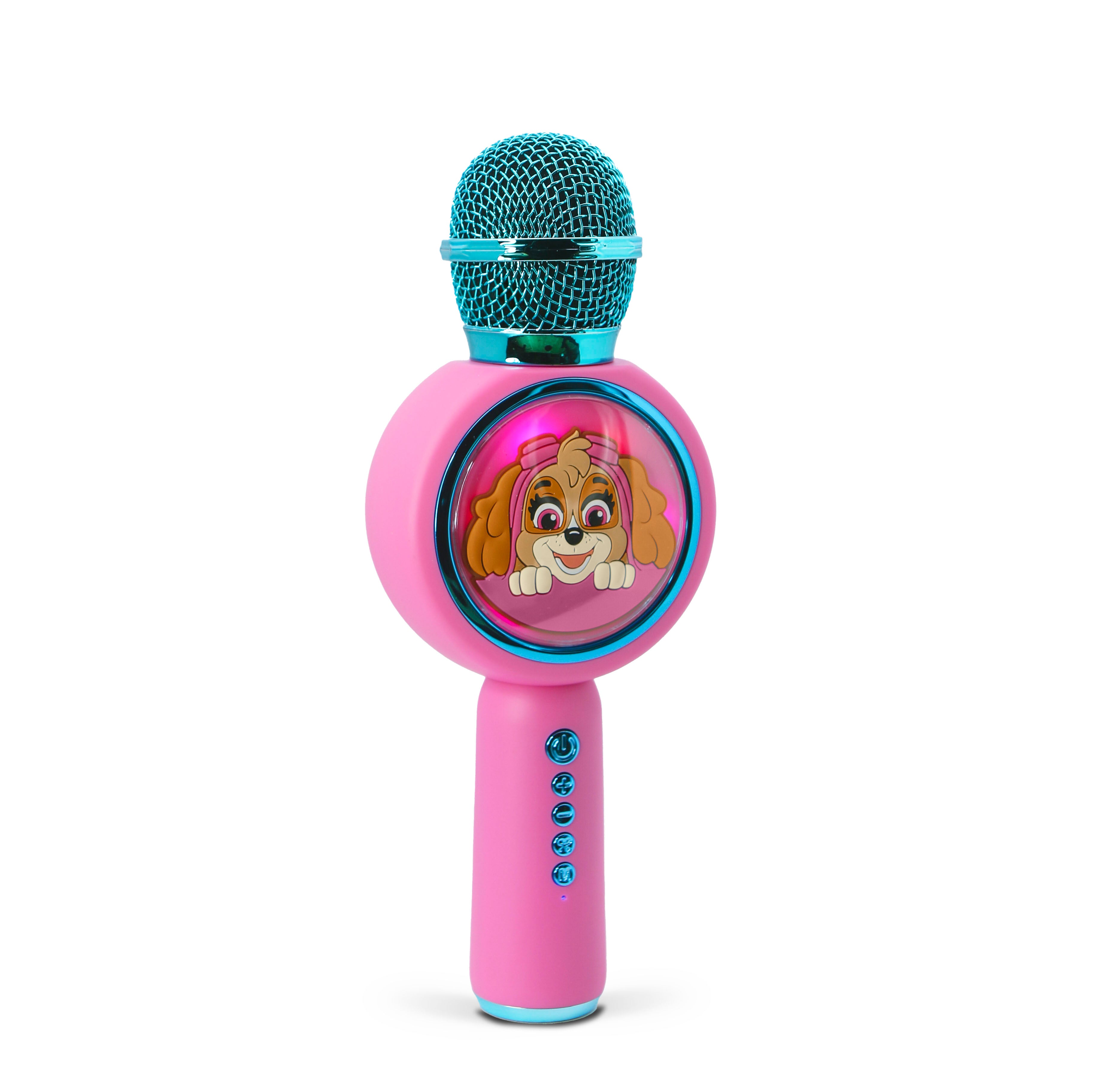 PAW Patrol Skye PopSing LED Light Up Wireless Karaoke Microphone