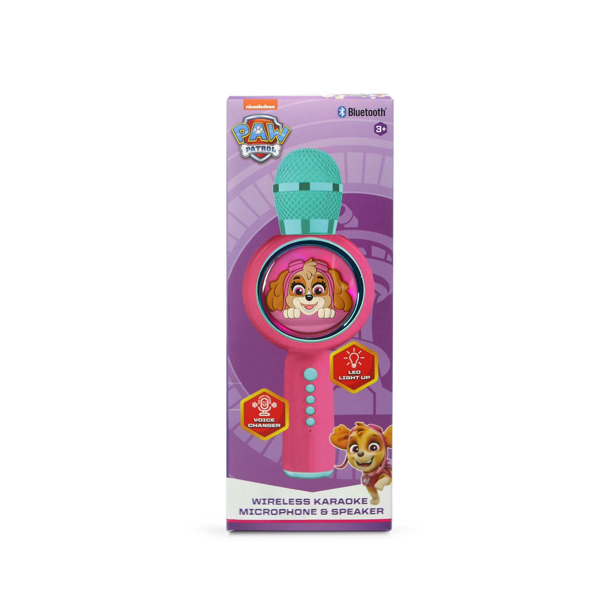 PAW Patrol Skye PopSing LED Light Up Wireless Karaoke Microphone