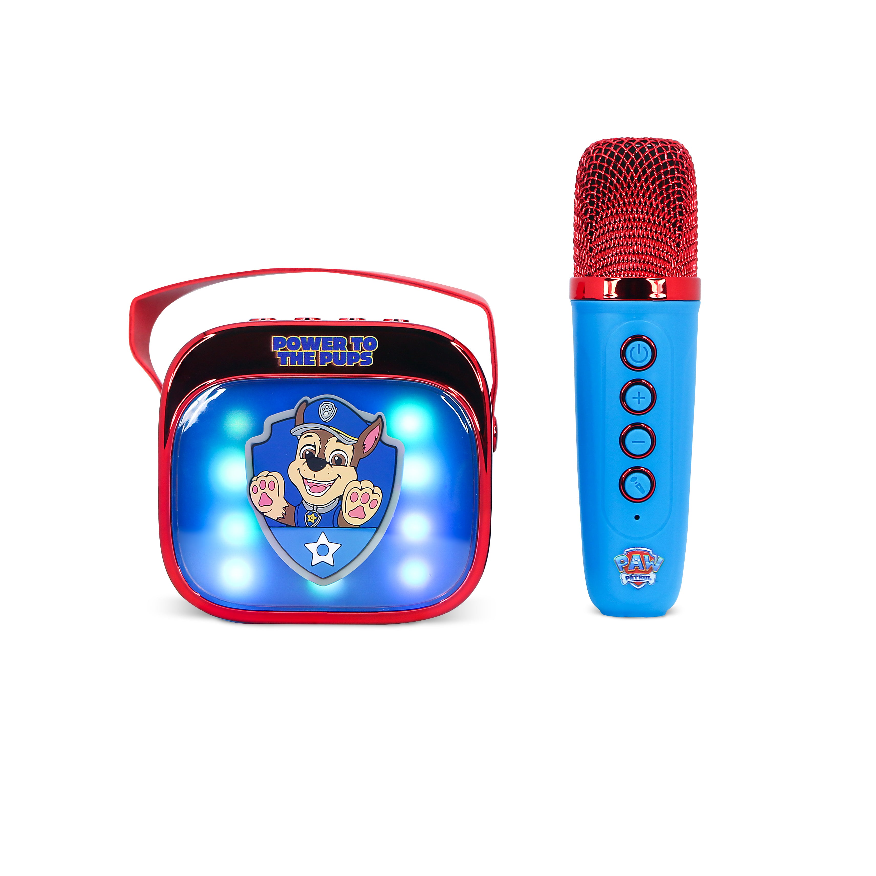 PAW Patrol PopSing LED Light-Up Wireless Karaoke Speaker & Microphone