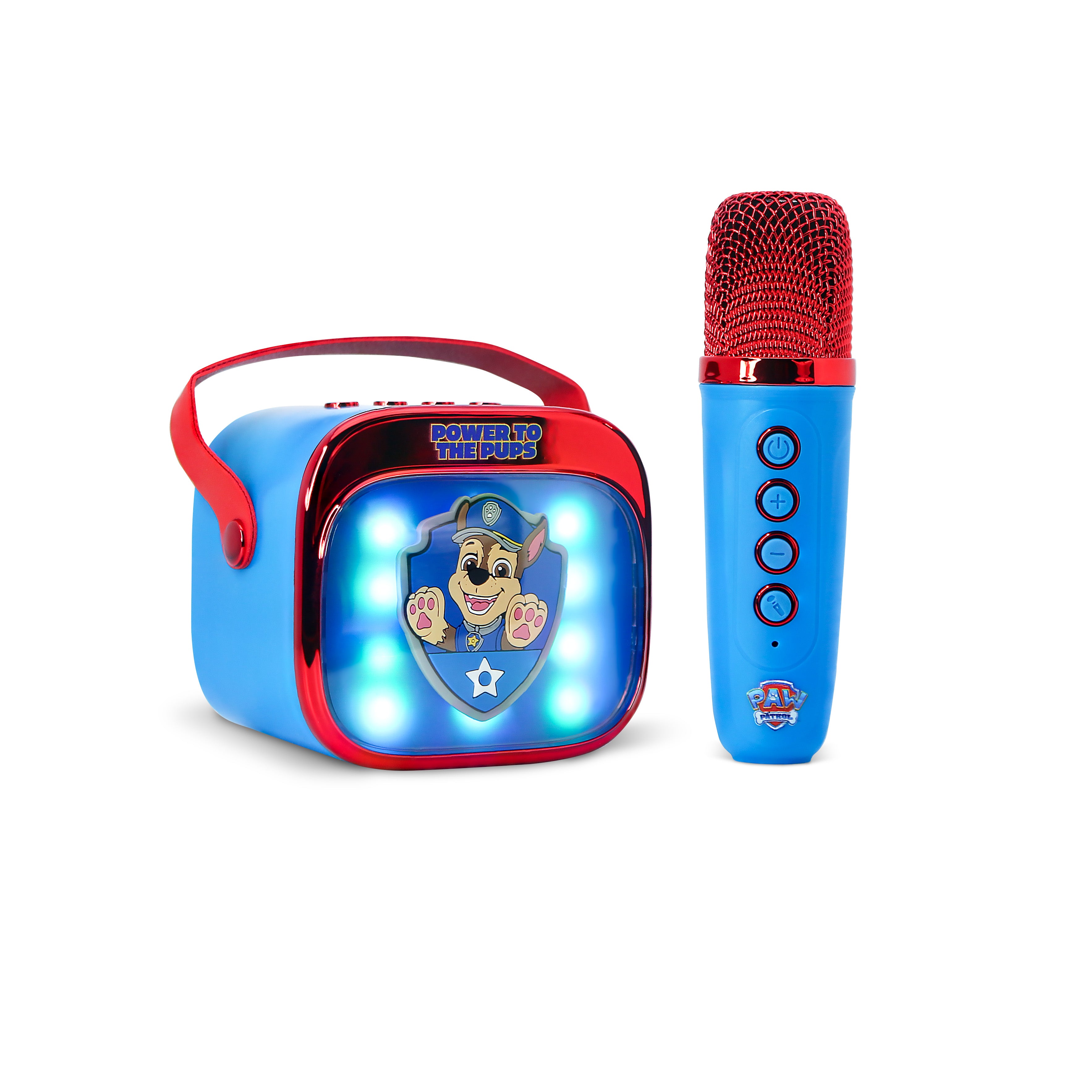 PAW Patrol PopSing LED Light-Up Wireless Karaoke Speaker & Microphone