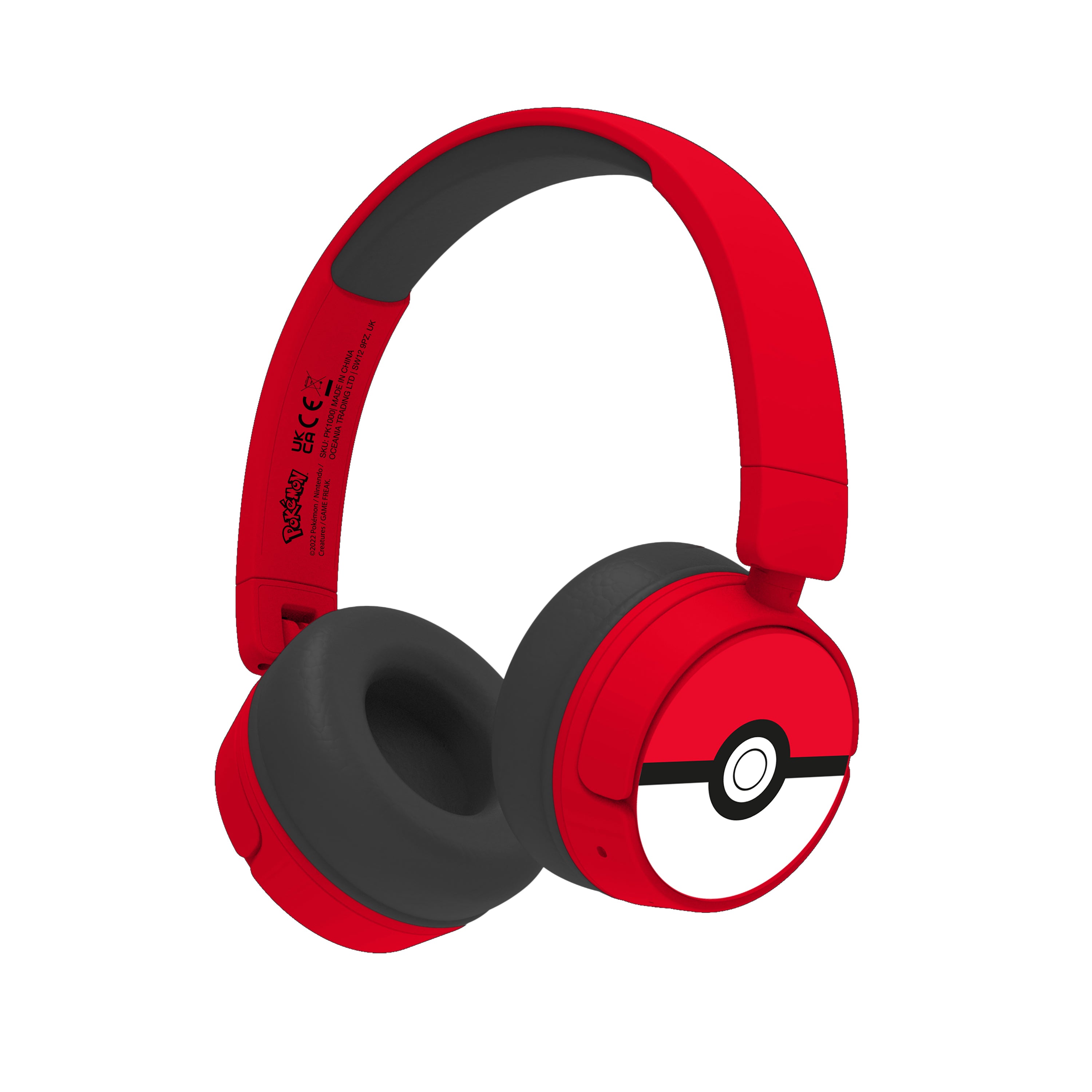 Pokemon Pokeball Wireless Headphones - Red