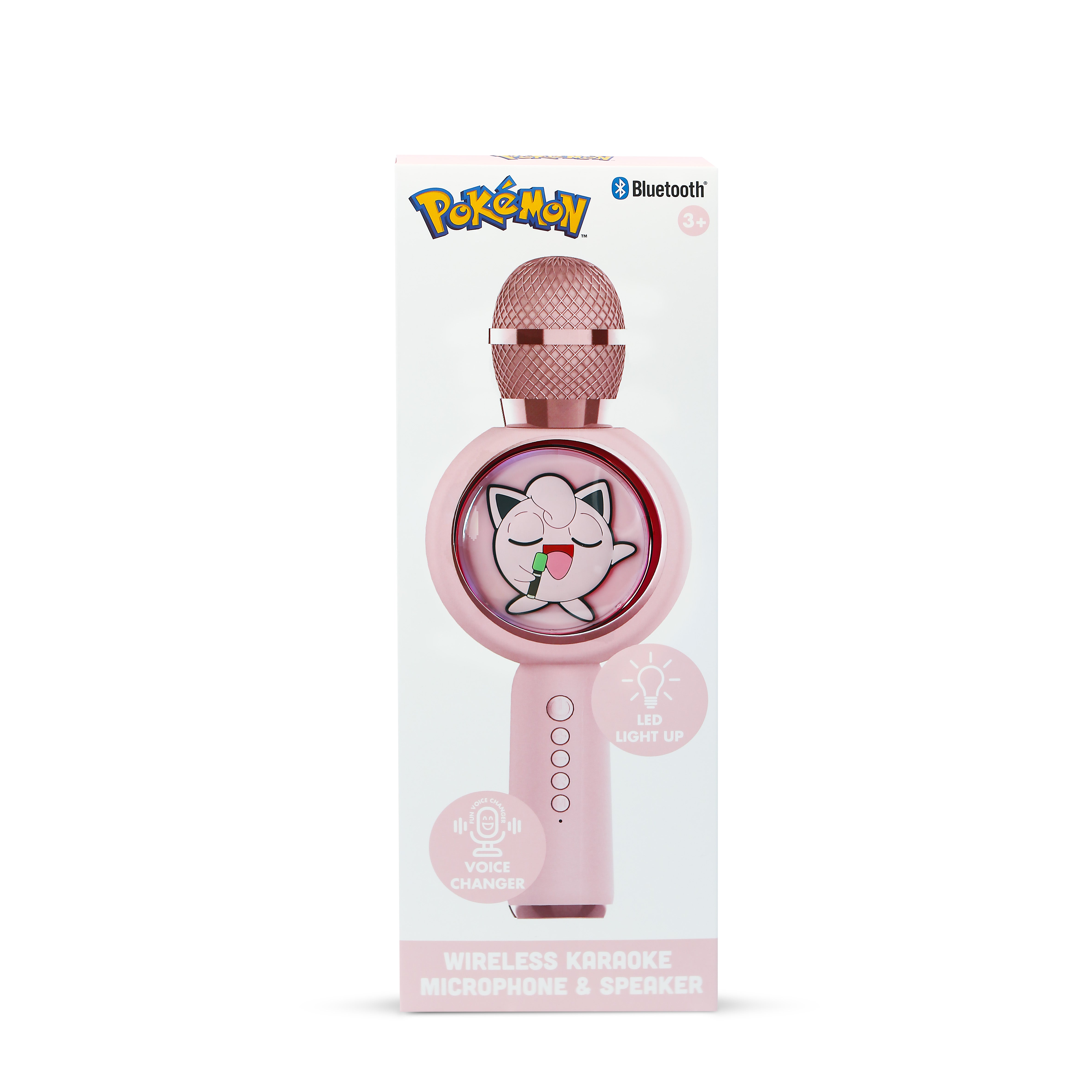 Pokémon Jigglypuff PopSing LED Light Up Wireless Karaoke Microphone
