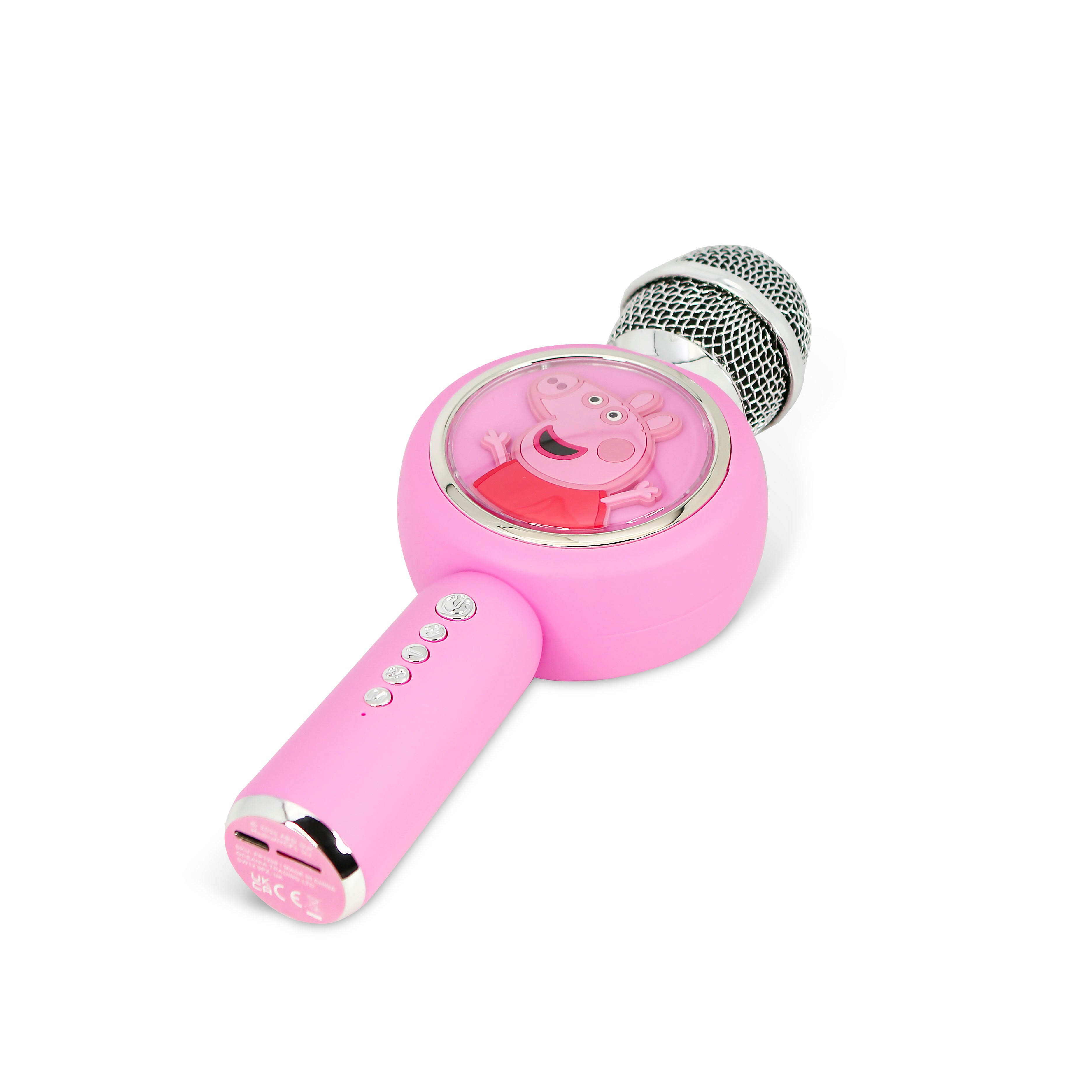 Peppa Pig PopSing LED Light Up Wireless Karaoke Microphone