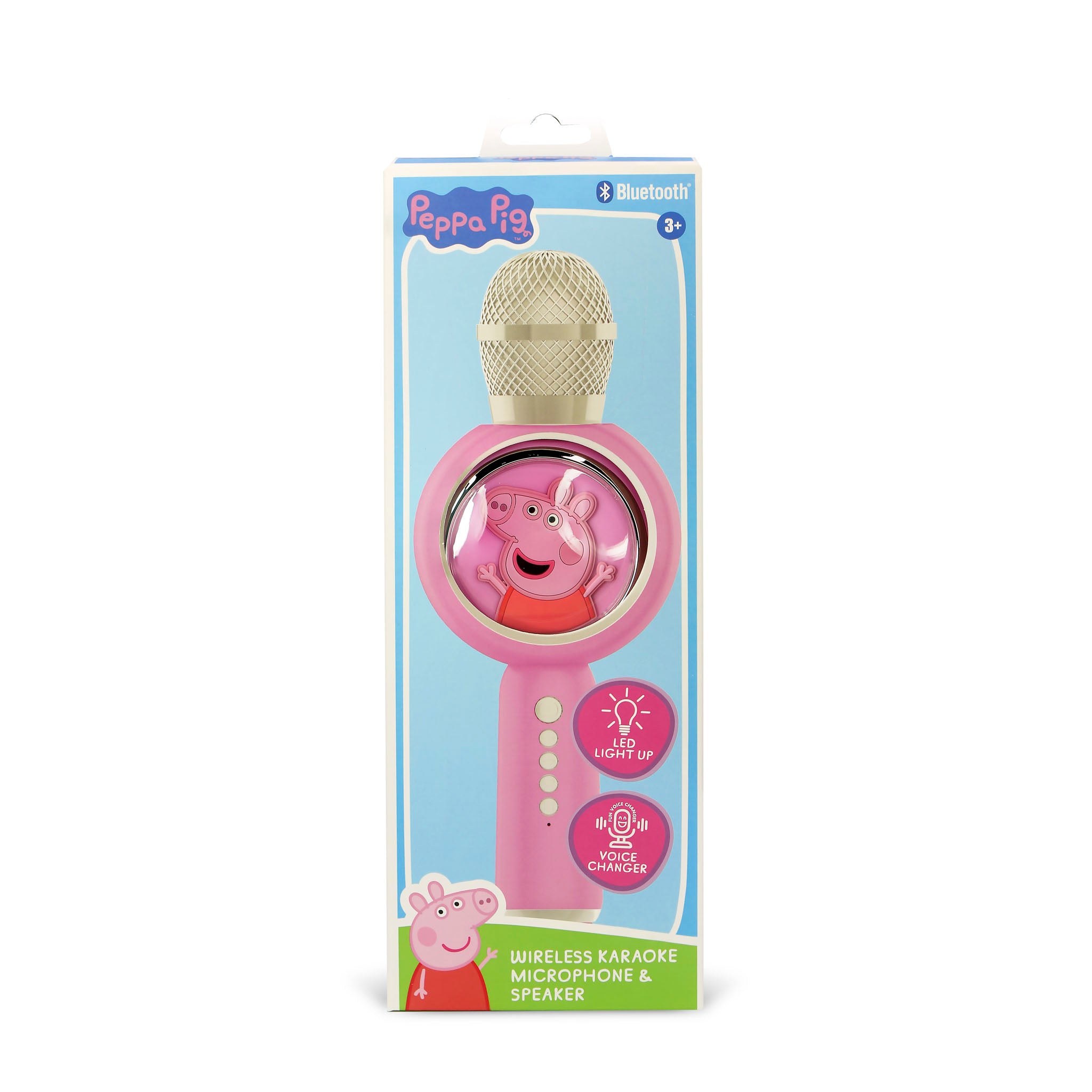 Peppa Pig PopSing LED Light Up Wireless Karaoke Microphone