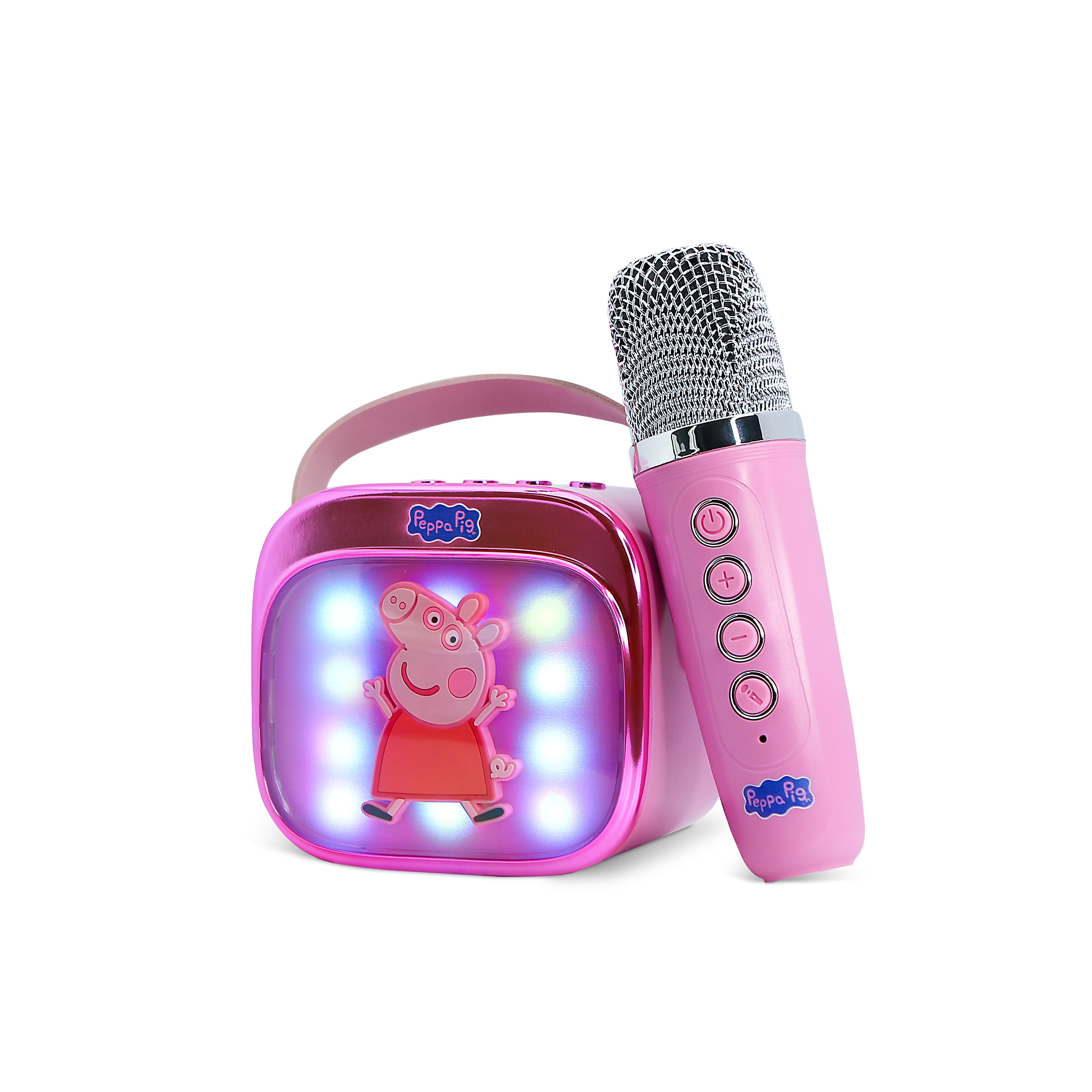 Peppa Pig PopSing LED Light-Up Wireless Karaoke Speaker & Microphone