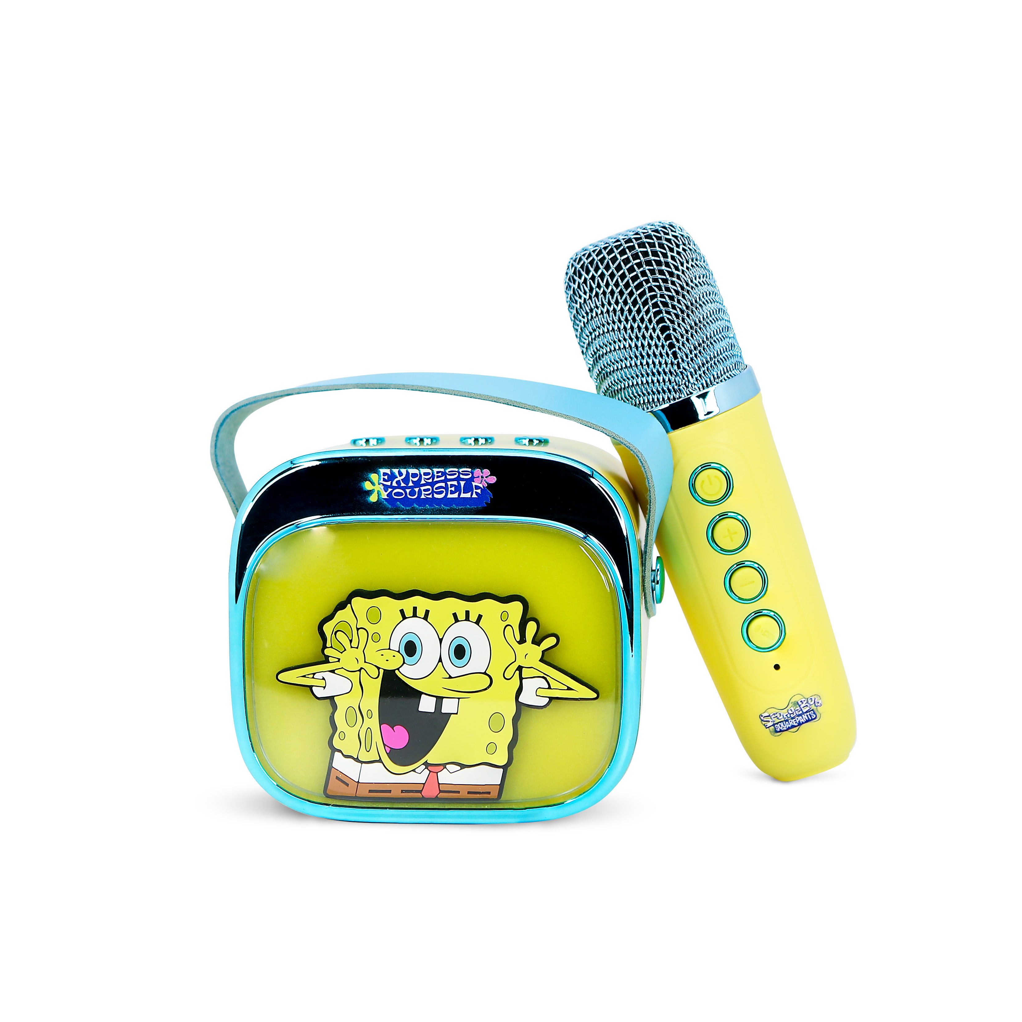 SpongeBob SquarePants PopSing LED Light-Up Wireless Karaoke Speaker & Microphone