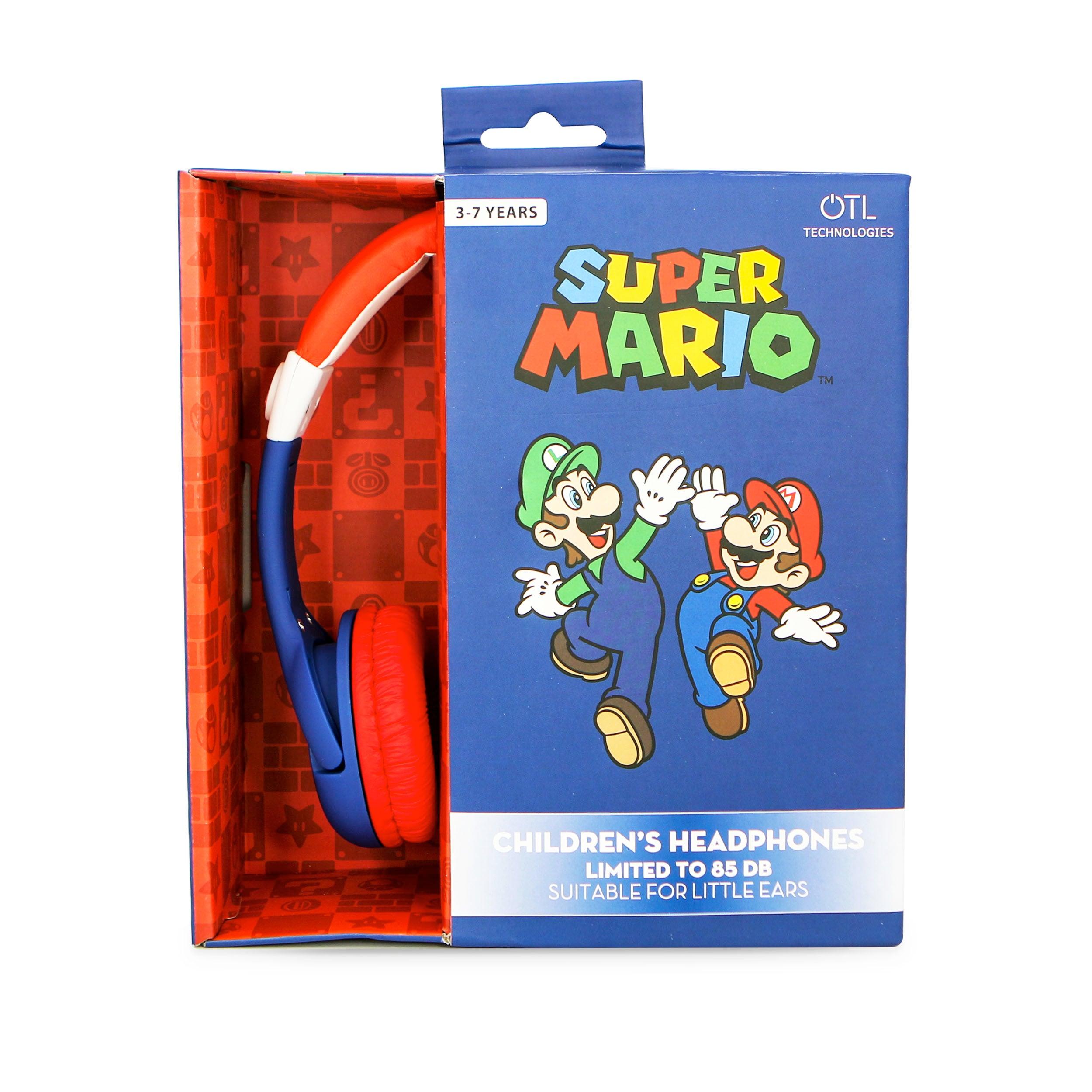 Nintendo Super Mario Kids Headphones - childrensheadphones.co.uk