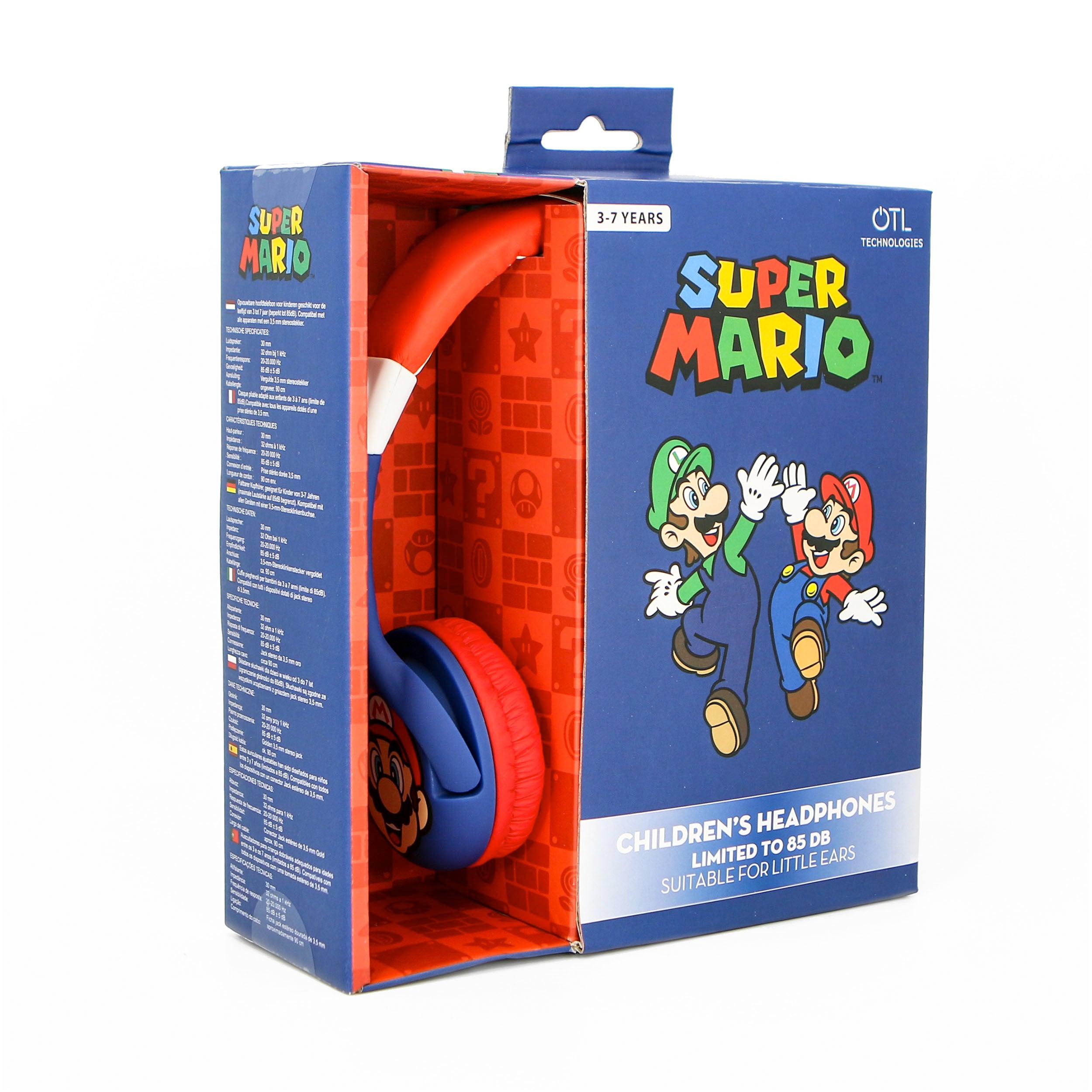 Nintendo Super Mario Kids Headphones - childrensheadphones.co.uk