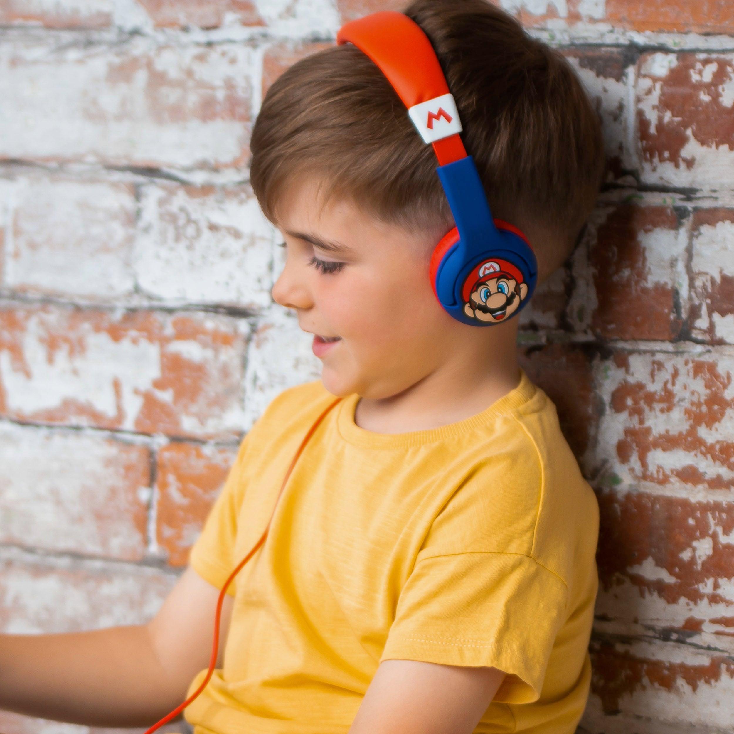 Nintendo Super Mario Kids Headphones - childrensheadphones.co.uk