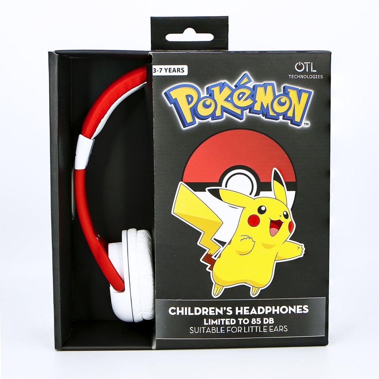 Pokemon Pokeball Kids Headphones - childrensheadphones.co.uk