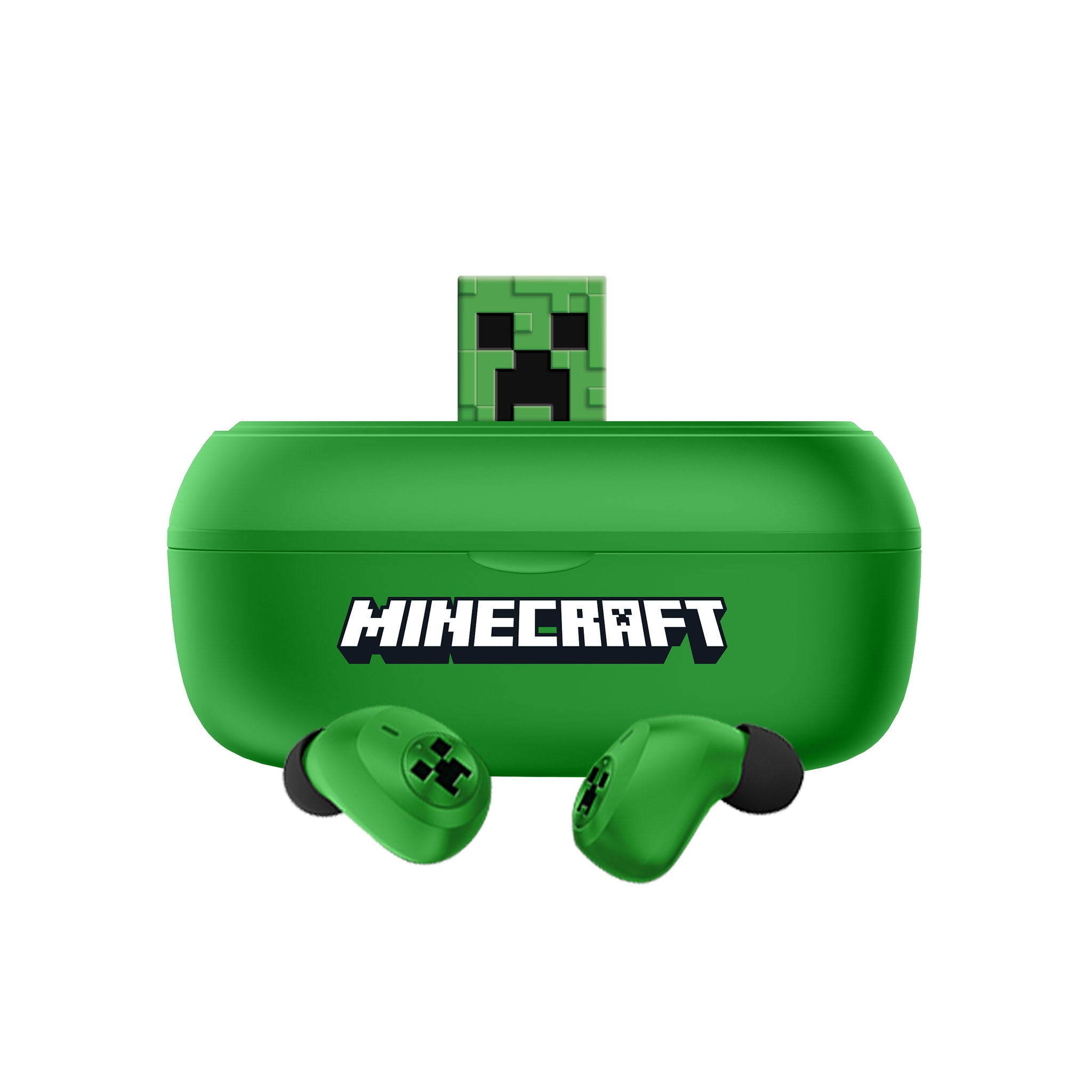 Minecraft Creeper 3D Character collectable TWS Earphones - Green