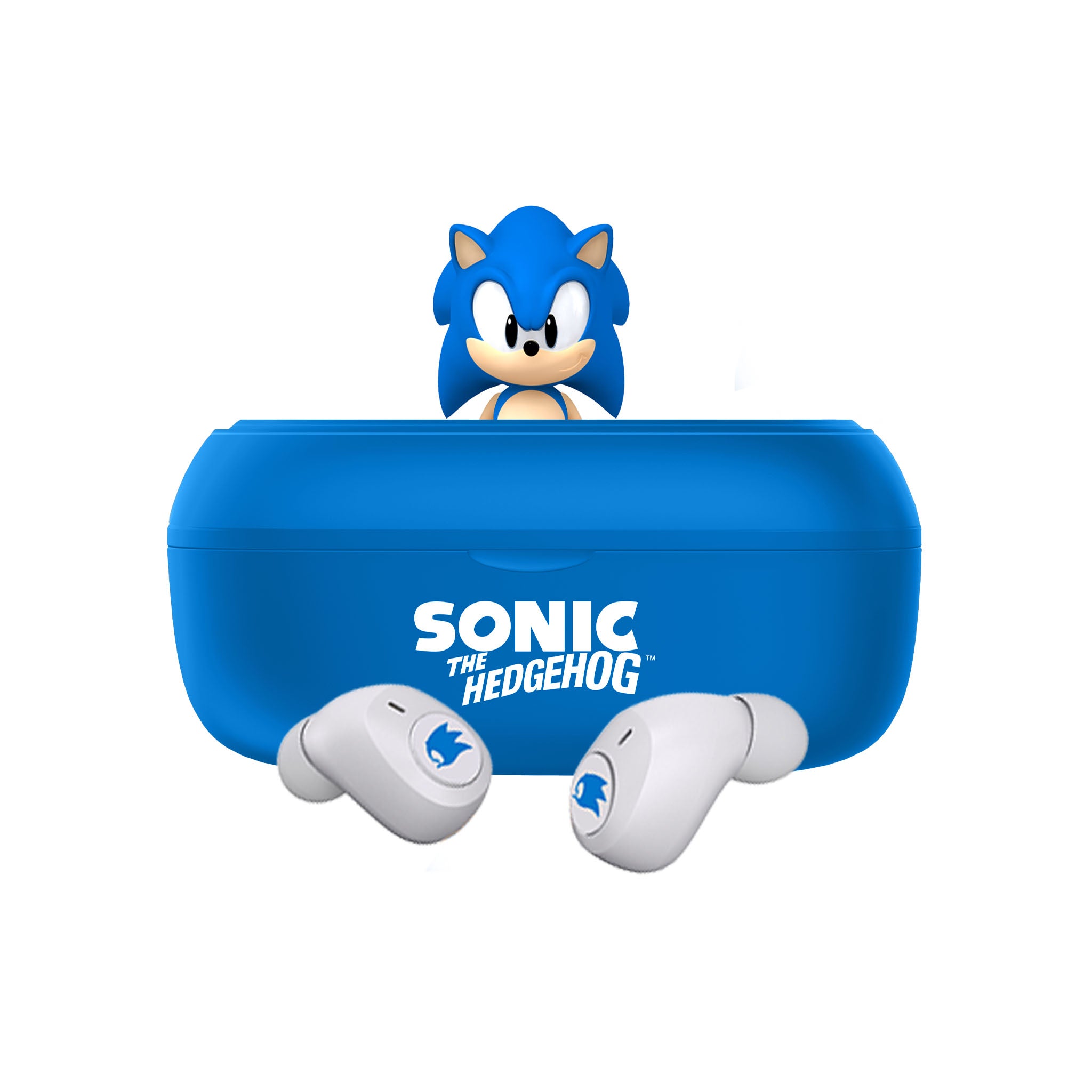 Sonic the Hedgehog 3D Character collectible TWS Earphones -Blue