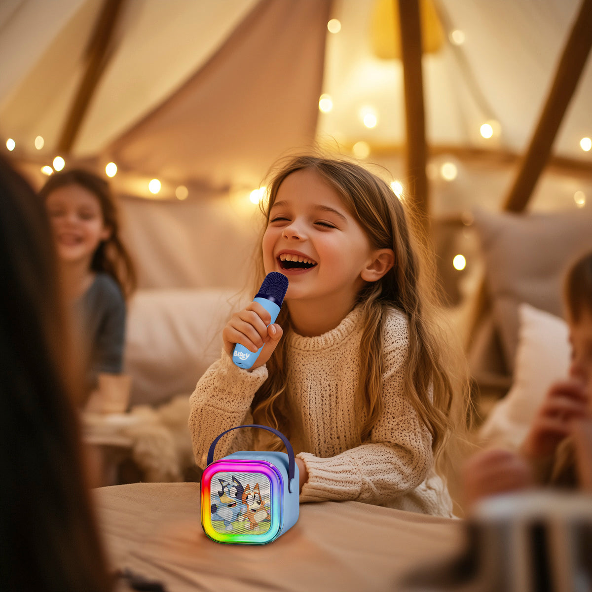 Bluey Core LED Light-Up Wireless Karaoke Speaker & Microphone