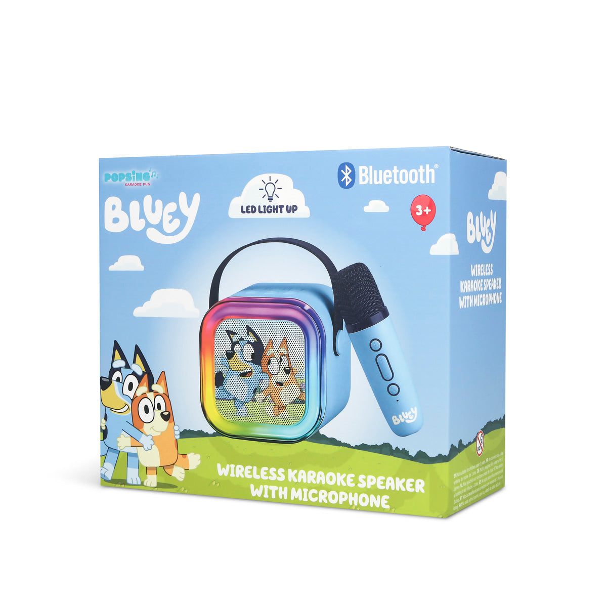 Bluey Core LED Light-Up Wireless Karaoke Speaker & Microphone