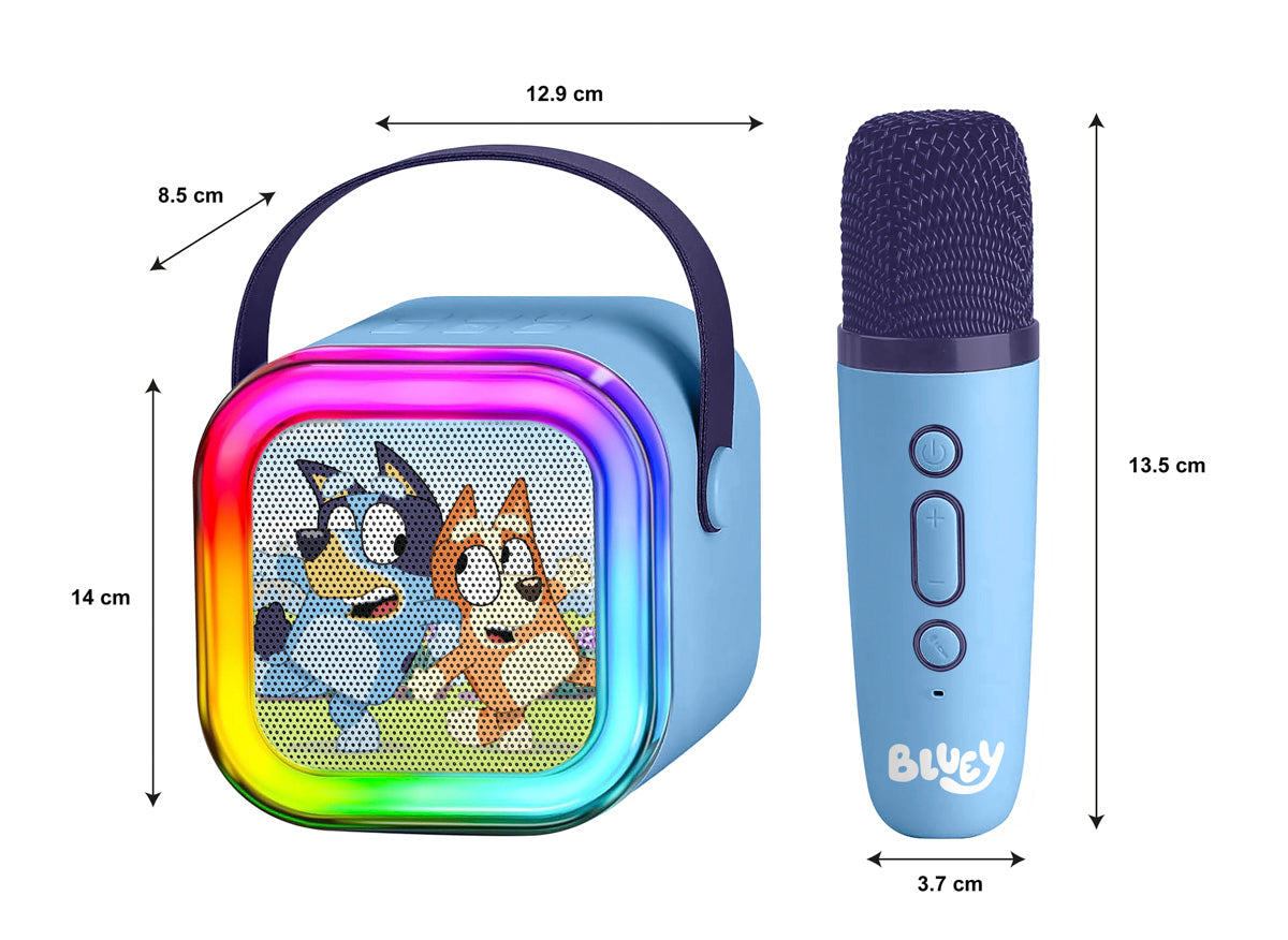 Bluey Core LED Light-Up Wireless Karaoke Speaker & Microphone