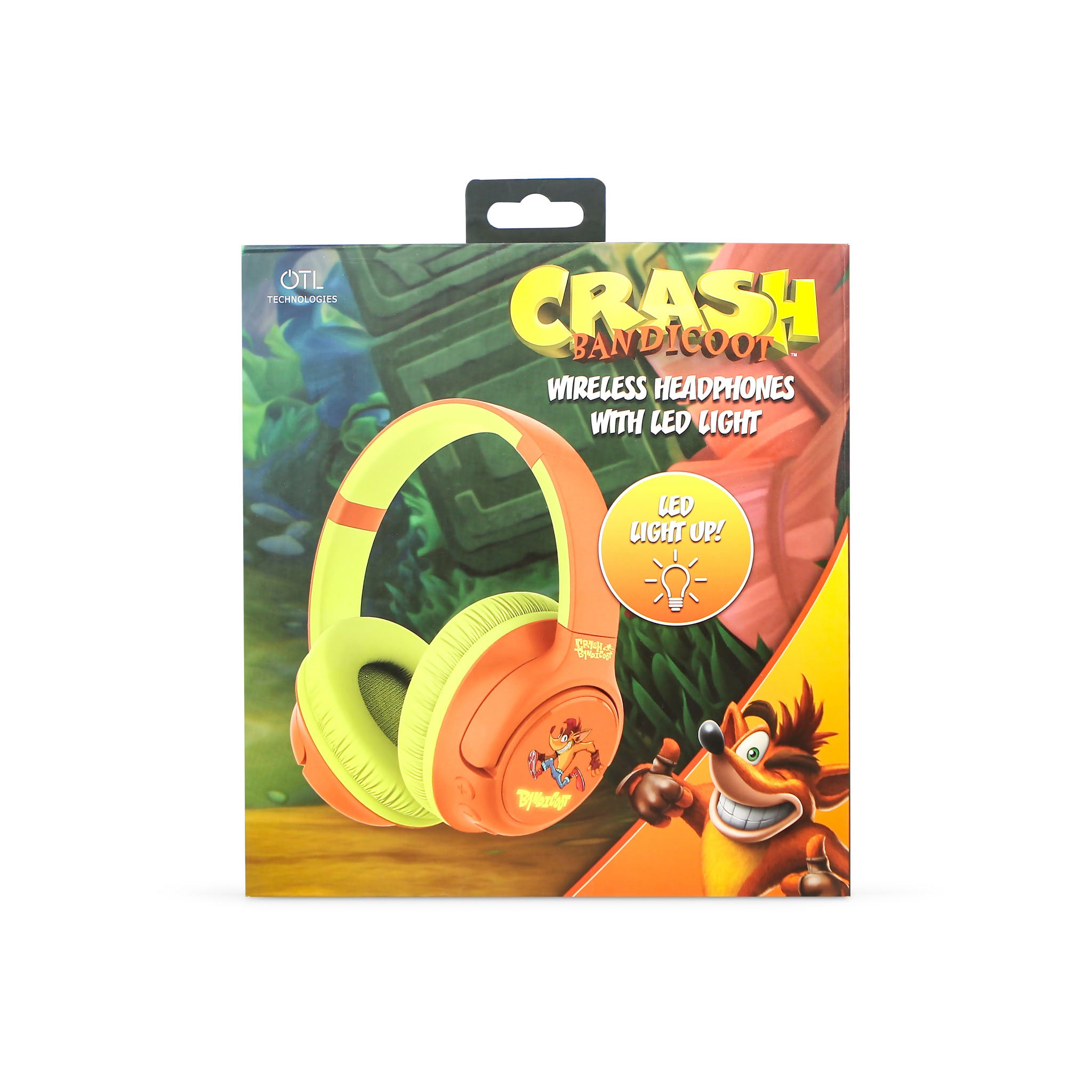 Crash Bandicoot LED Light Up Wireless Headphones
